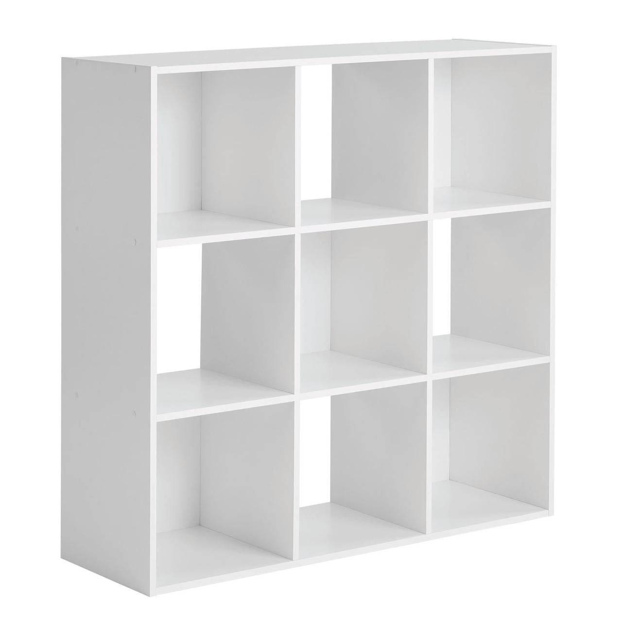 9 Cube Storage Organizer, White - Image 5