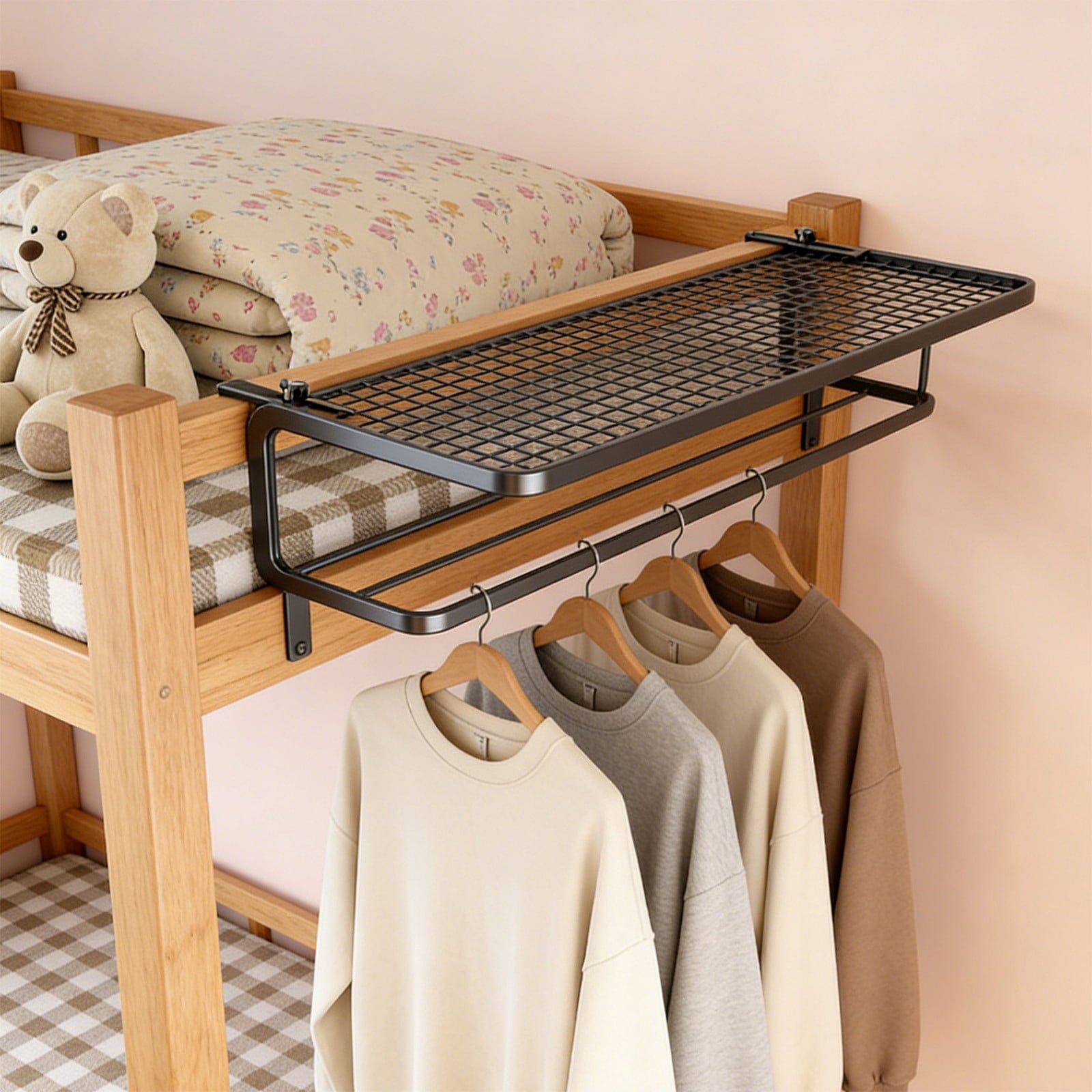 Cabinet Storage Shelf Organizer Rack for Kitchen, Bathroom, Pantry, Coffee Countertop, Home Office, Desk, Wardrobe, and Shoe Cabinet, Space - Image 5