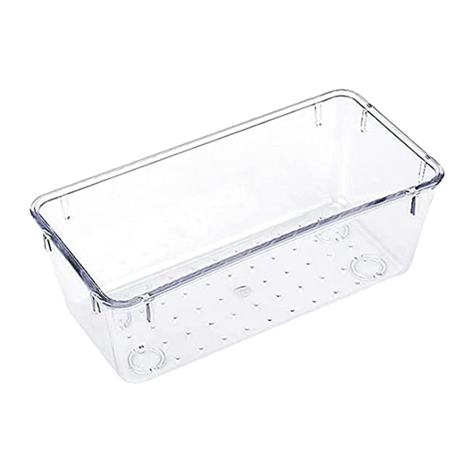 1 Organizers Clear Plastic Organizers and Storage Bins for Kitchen, Bathroom, Office, Dresser Desk Organizer Tray for...