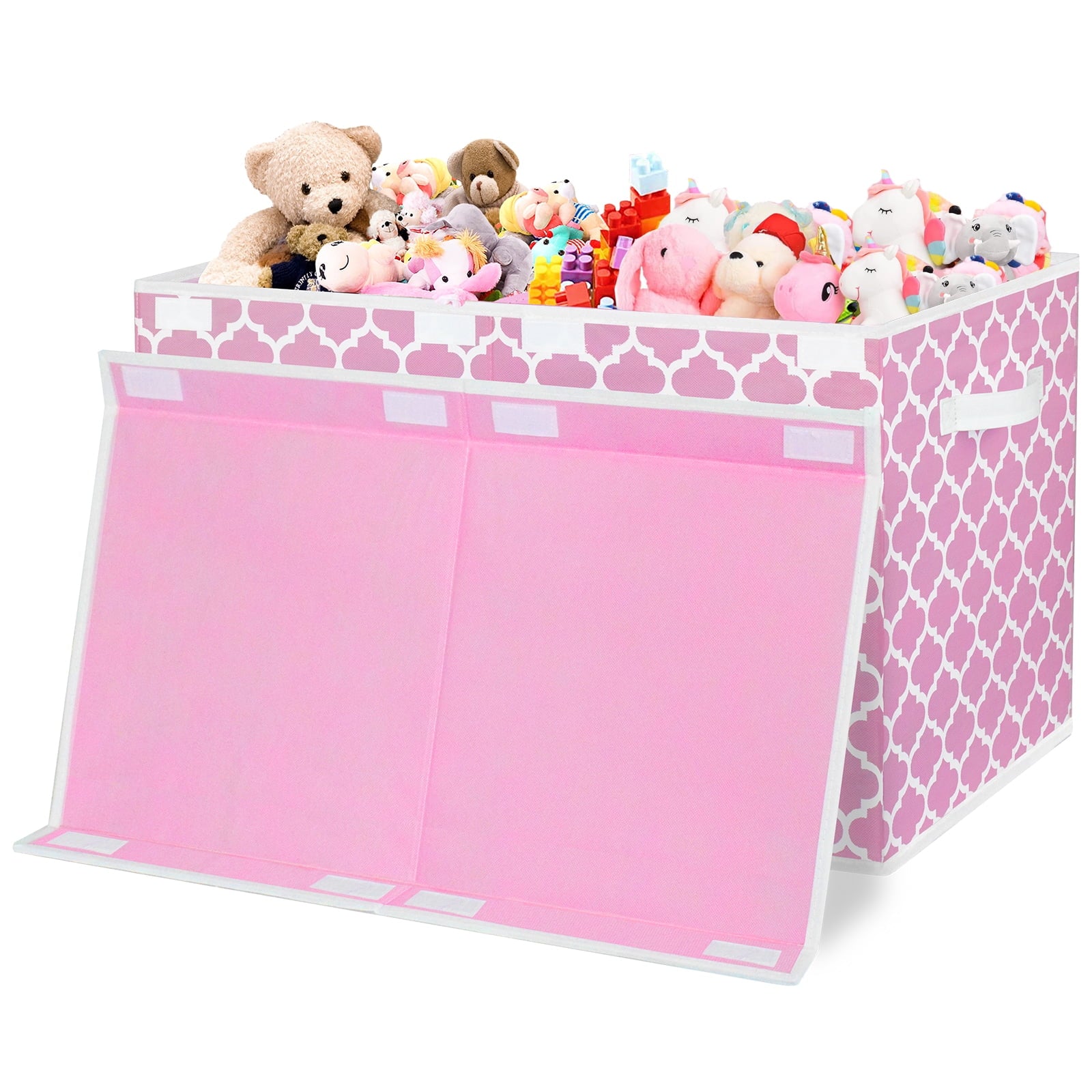Toy Box for Girls, Kids - Large Toy Chest Organizers and Storage Boxes with Flip-Top Lid & Divider, Collapsible Conta... - Image 5