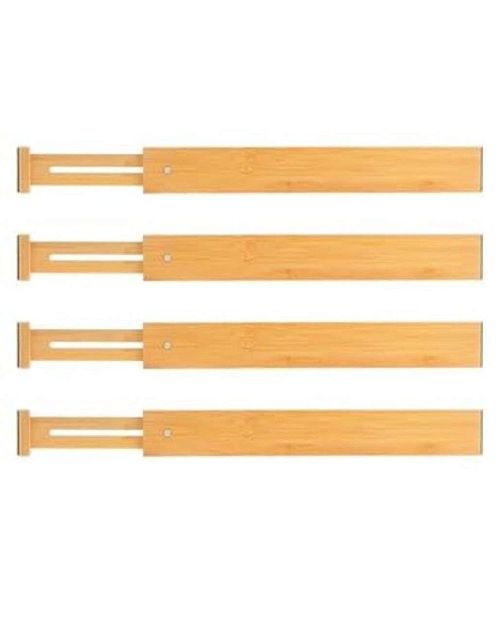 16.8-21.8 Adjustable Bamboo Drawer Dividers, Expandable Kitchen Drawer Organizer for Large Utensils, Drawer Separator... - Image 6