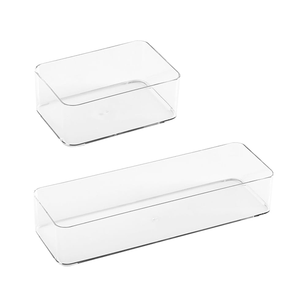 Plastic Drawer Organizer 2-Pack for Kitchen, Office, and Home Storage Solutions - Image 3
