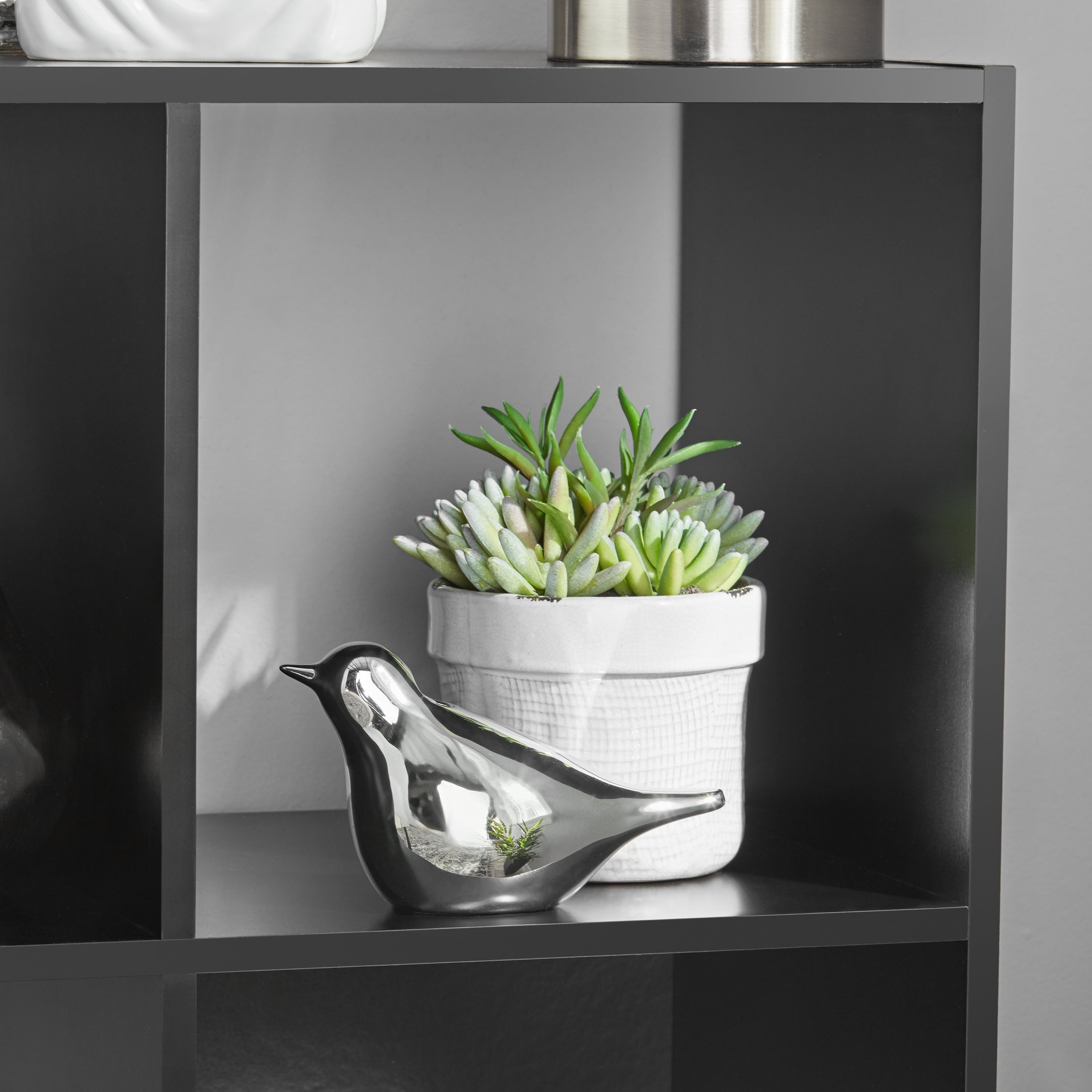 Mainstays 6 Cube Storage Organizer, Black - Image 6