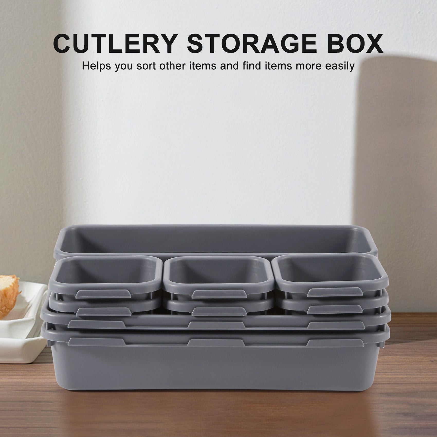 18 Pack Drawer Organizer Tray, Multi-Purpose Desk Drawer Tray Organizer for Kitchen Bathroom Office Bedroom - Image 2