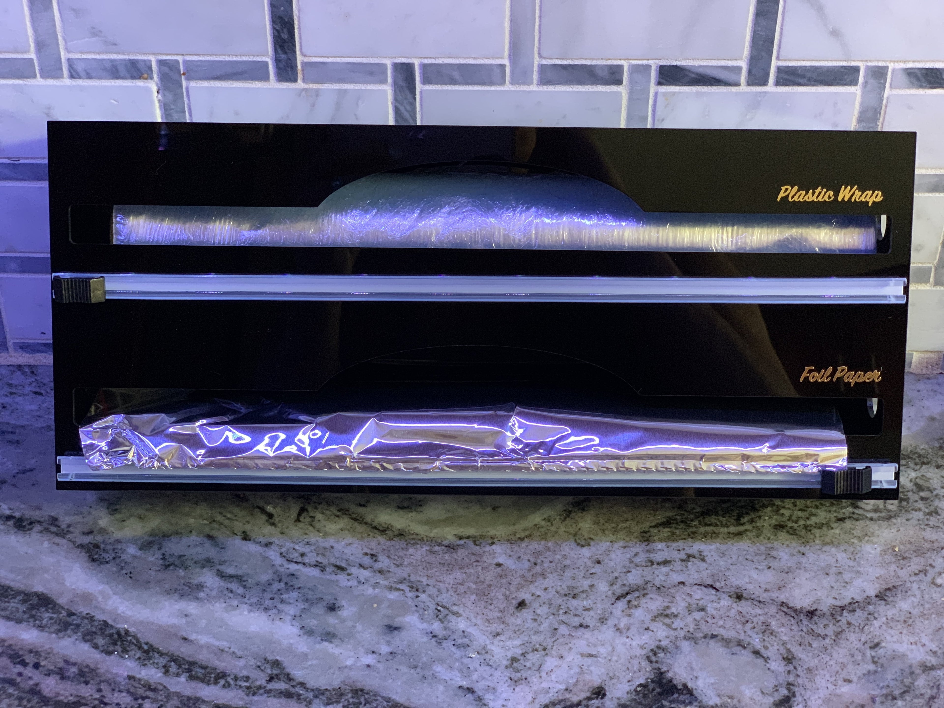 Foil and Plastic Wrap Dispenser Organizer 2 in 1 for Kitchen Drawer and also Hangable - Image 2