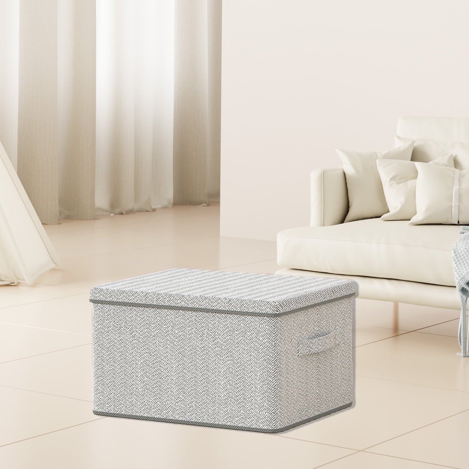 Box Bins With Lids Boxes Closet Containers Basket With Lid Organizer Bins Decorative Boxes Keepsake Large Bins - Image 5