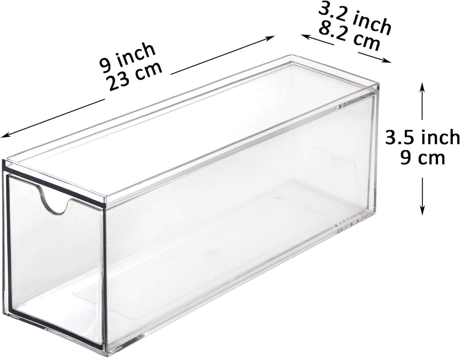 3 Drawers Plastic Kitchen Pantry Stackable Storage Organizer, Plastic Tea Packet Organizers, Stackable Tea Bag Holder... - Image 2