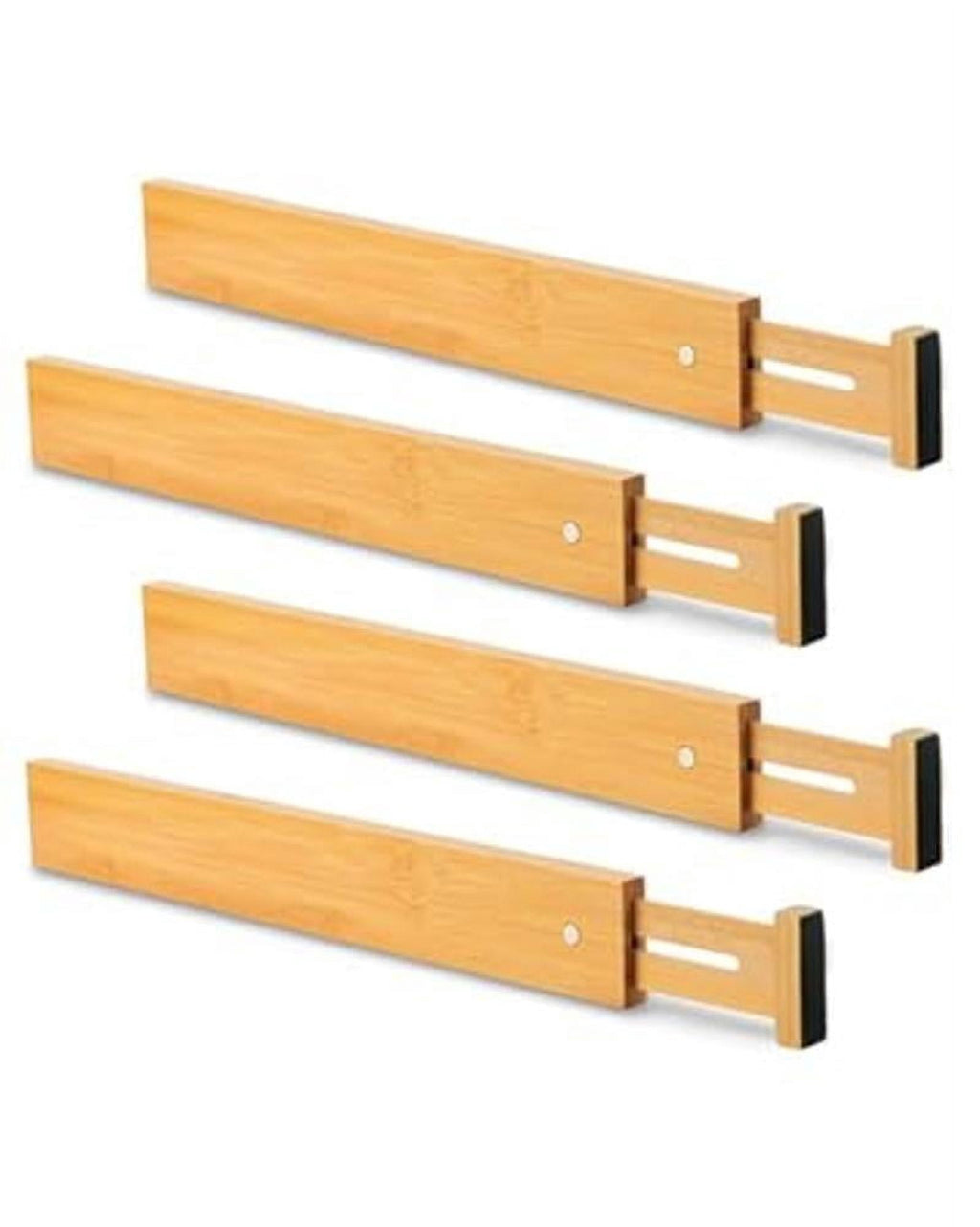 16.8-21.8 Adjustable Bamboo Drawer Dividers, Expandable Kitchen Drawer Organizer for Large Utensils, Drawer Separator...