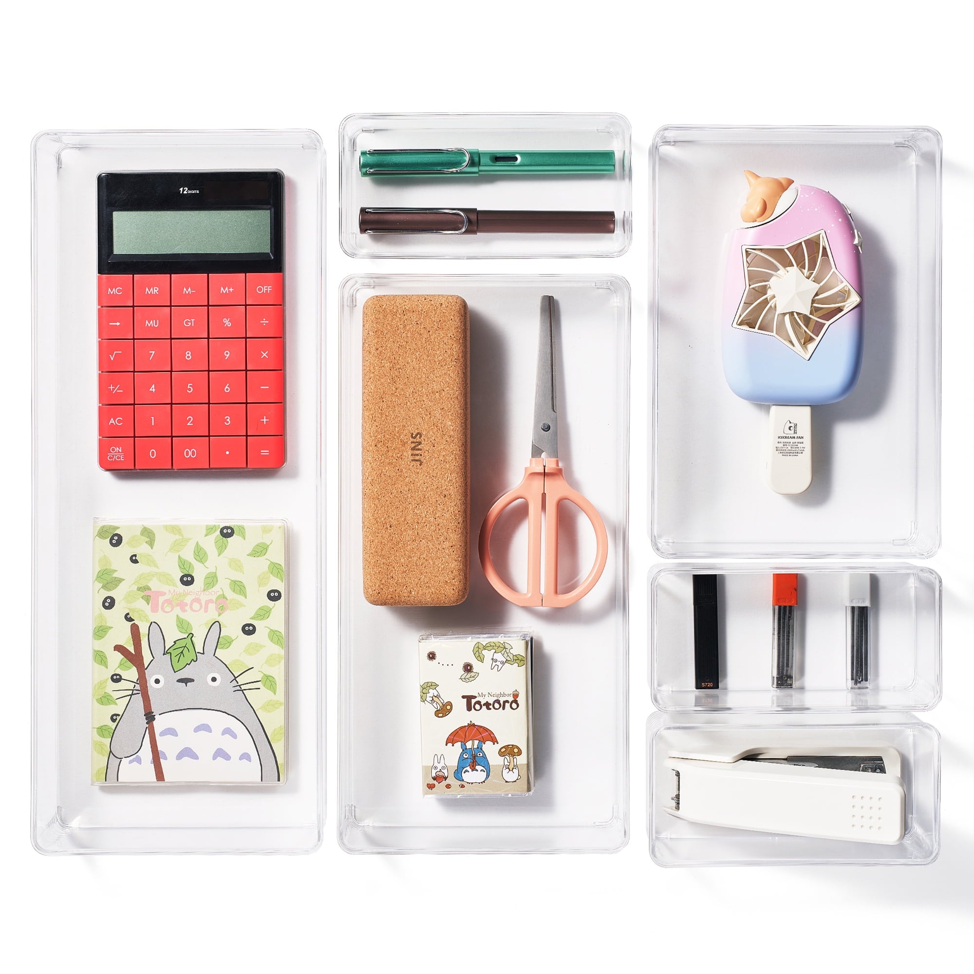 Clear Drawer Organizer Set for Kitchen Storage - Image 2