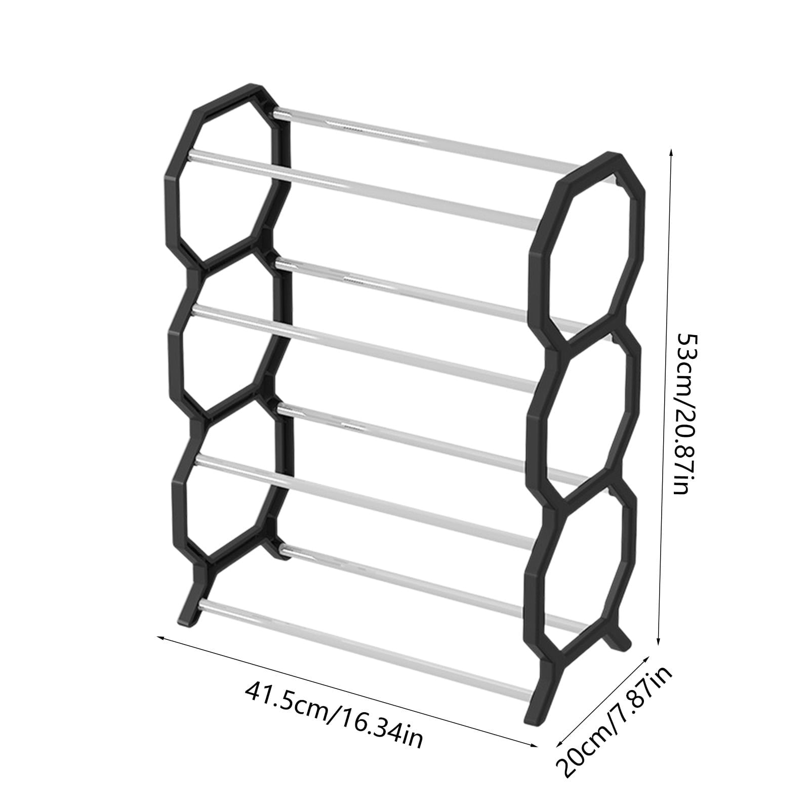 Shoe Rack, 4-Tier Shoe Storage Rack with Thickened, Sturdy Shoe Organizer for Bedroom Entryway and Front Door Entrance - Image 3
