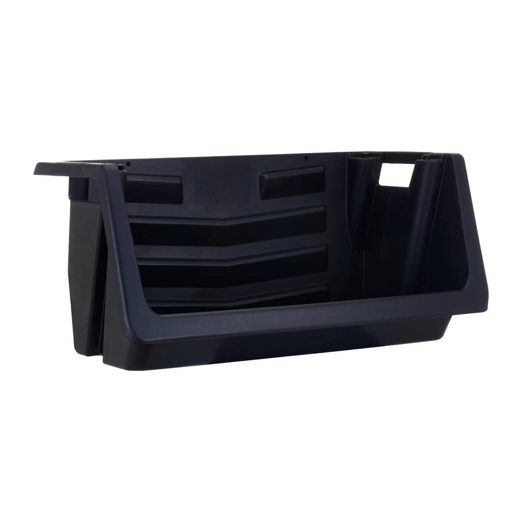 Heavy Duty Nesting Plastic Stack Bin, Black - Image 6