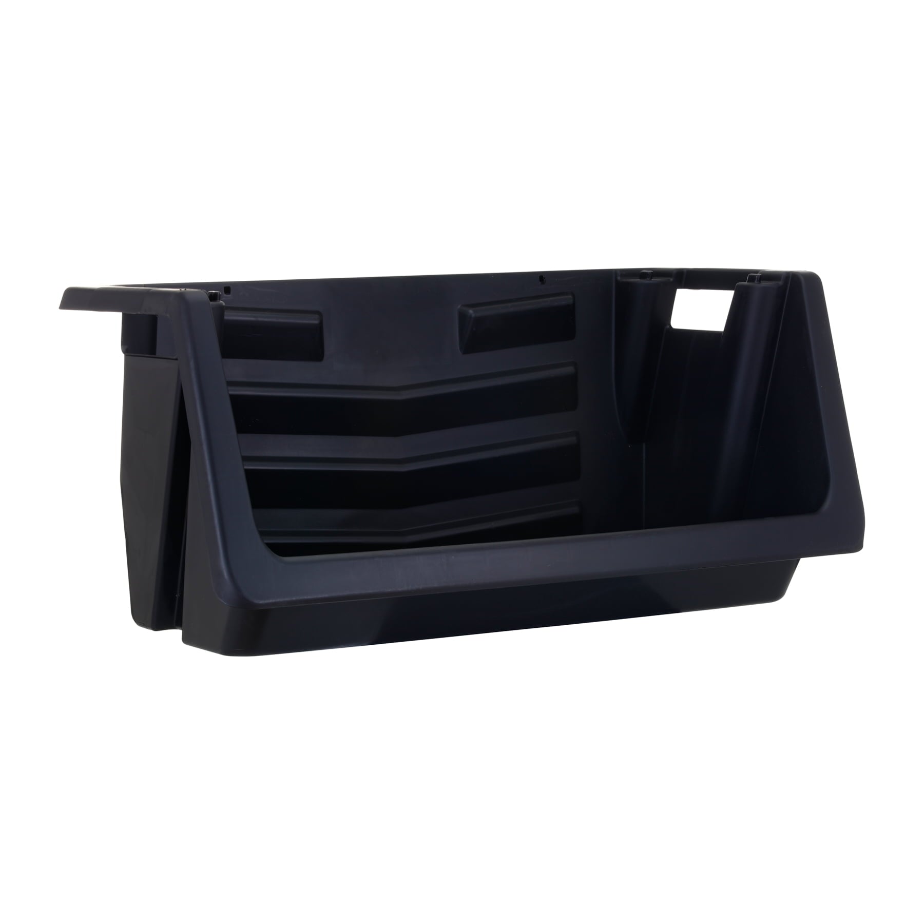 Heavy Duty Nesting Plastic Stack Bin, Black - Image 6