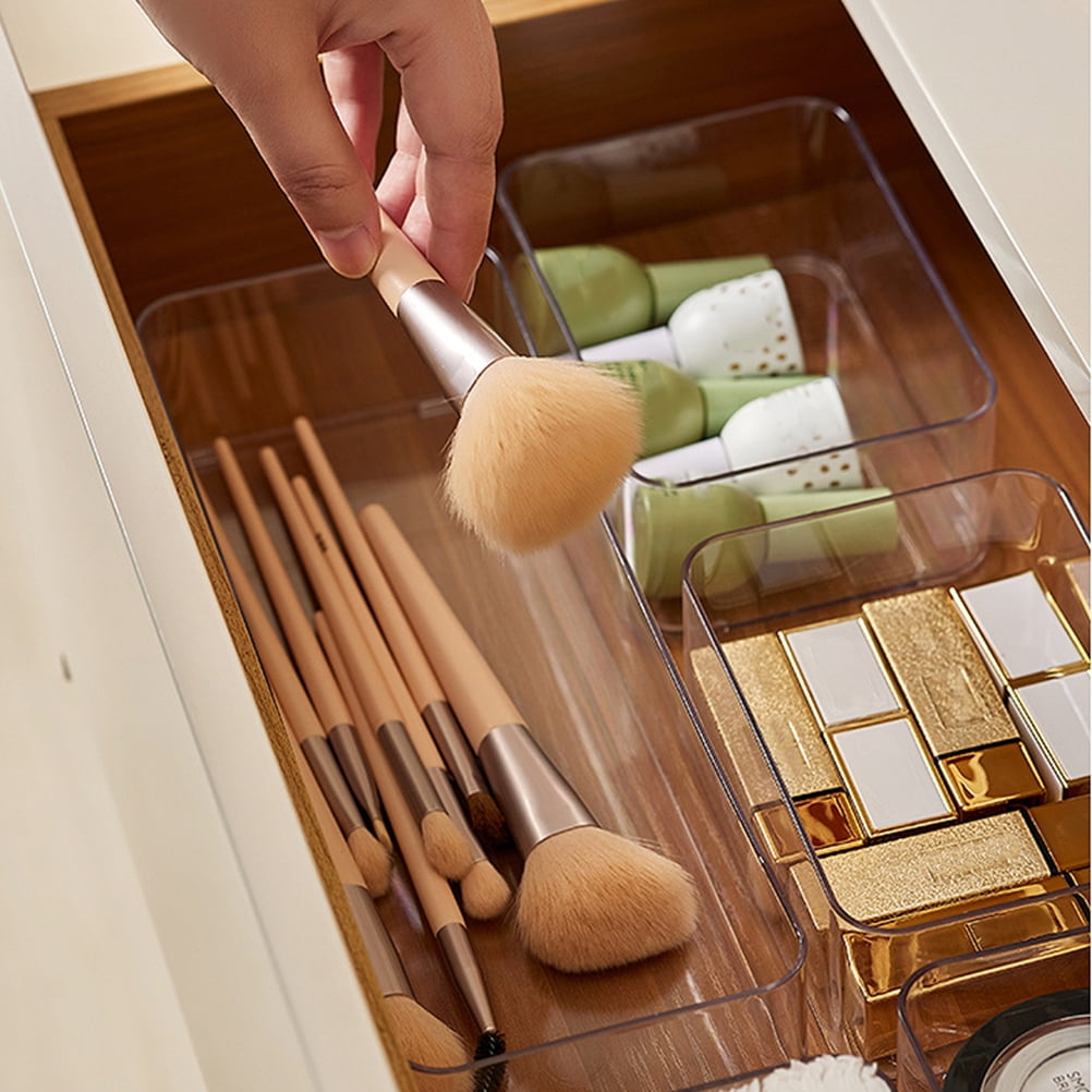 2Set Drawer Organizers Transparent PP for Household Items Kitchen and Bathroom - Image 3