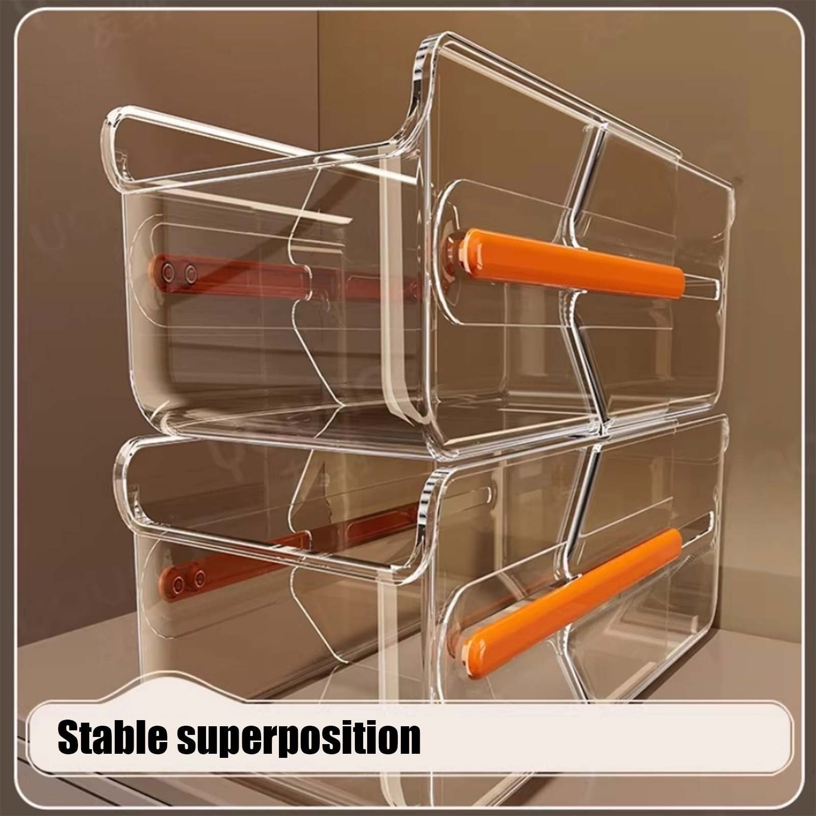 Clear Stackable Design, Heavy-duty Compartments, Versatile Storage Solution for Home Office and Kitchen - Image 5