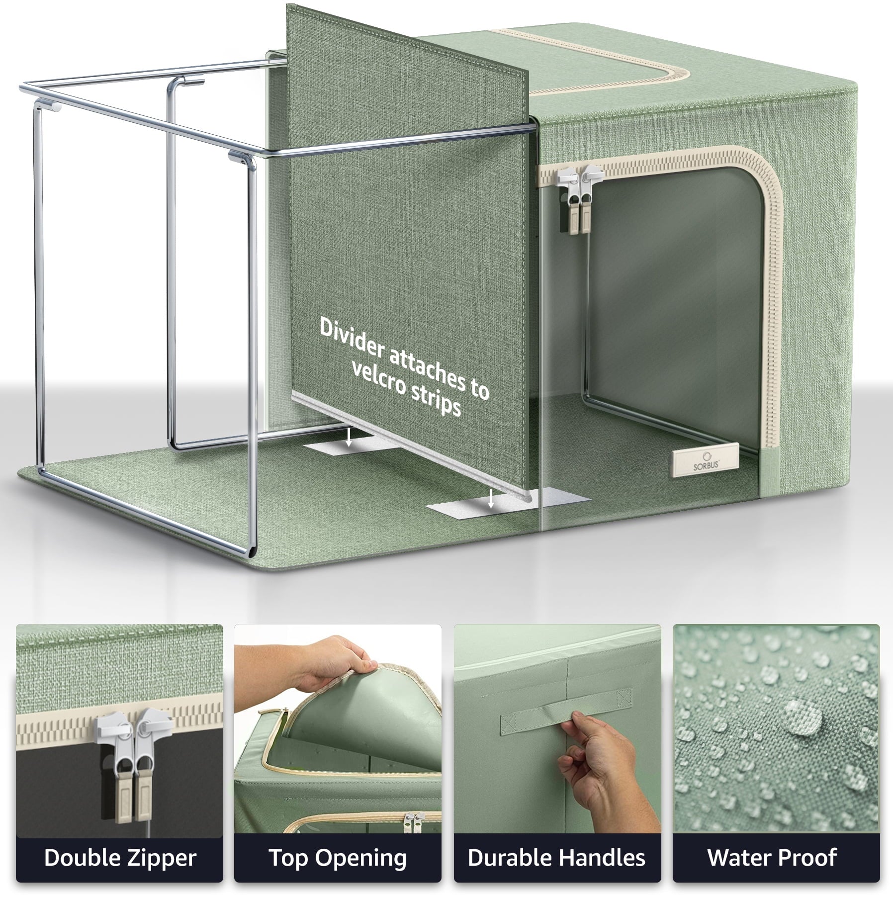 Storage Bins with Divided Interior - Image 3