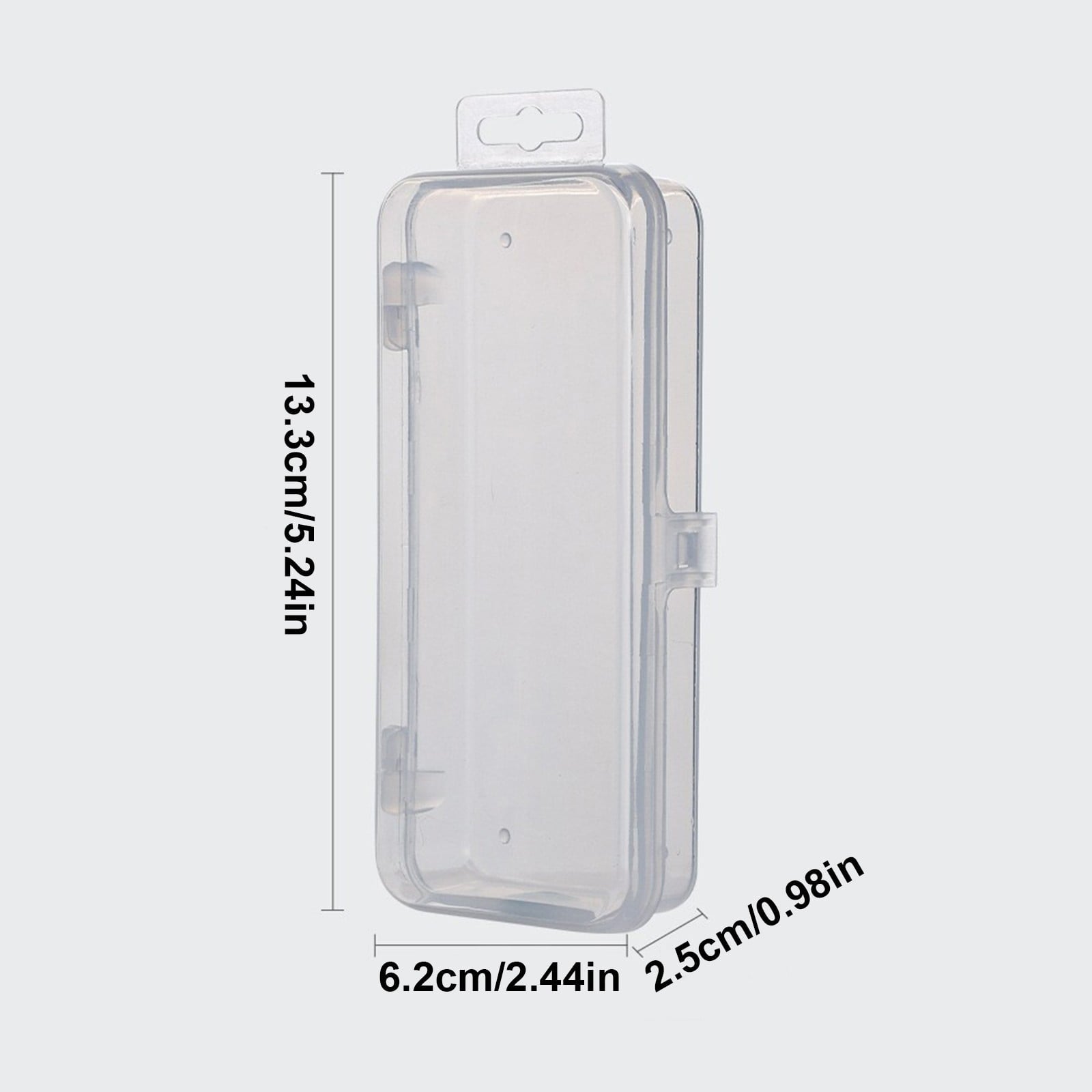 Rectangular Empty torage Box, Plastic Pencil Case, Clear Storage Container for Pencil,Crayon,Sticker,Cosmetics, 1 Pcs, 5.24x2.44x0.98" - Image 4