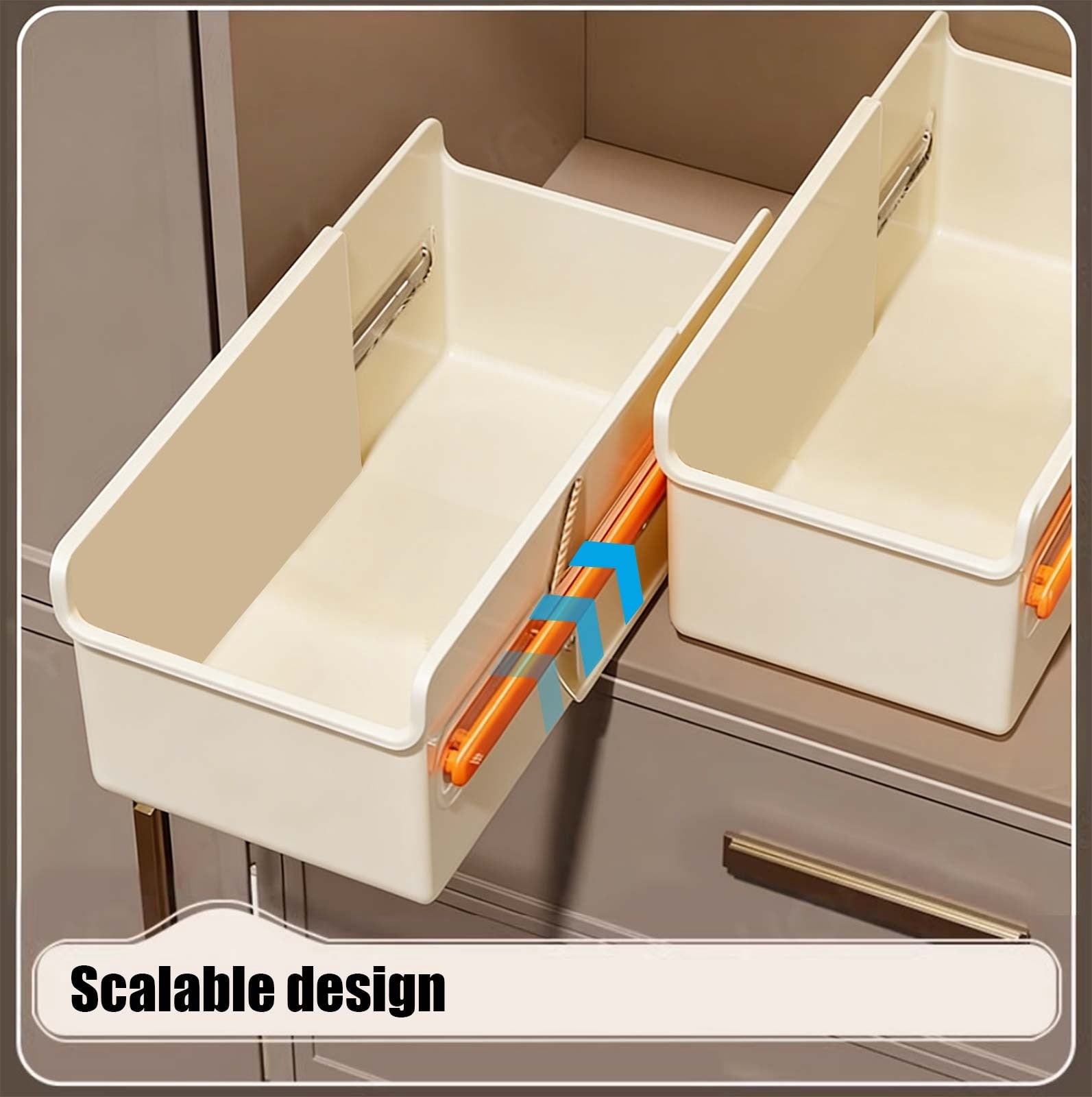 Expandable Clear Storage Drawer Organizer – Versatile, Stackable, and Space-Saving for Kitchen, Closet, Makeup, and Household Organization - Image 3