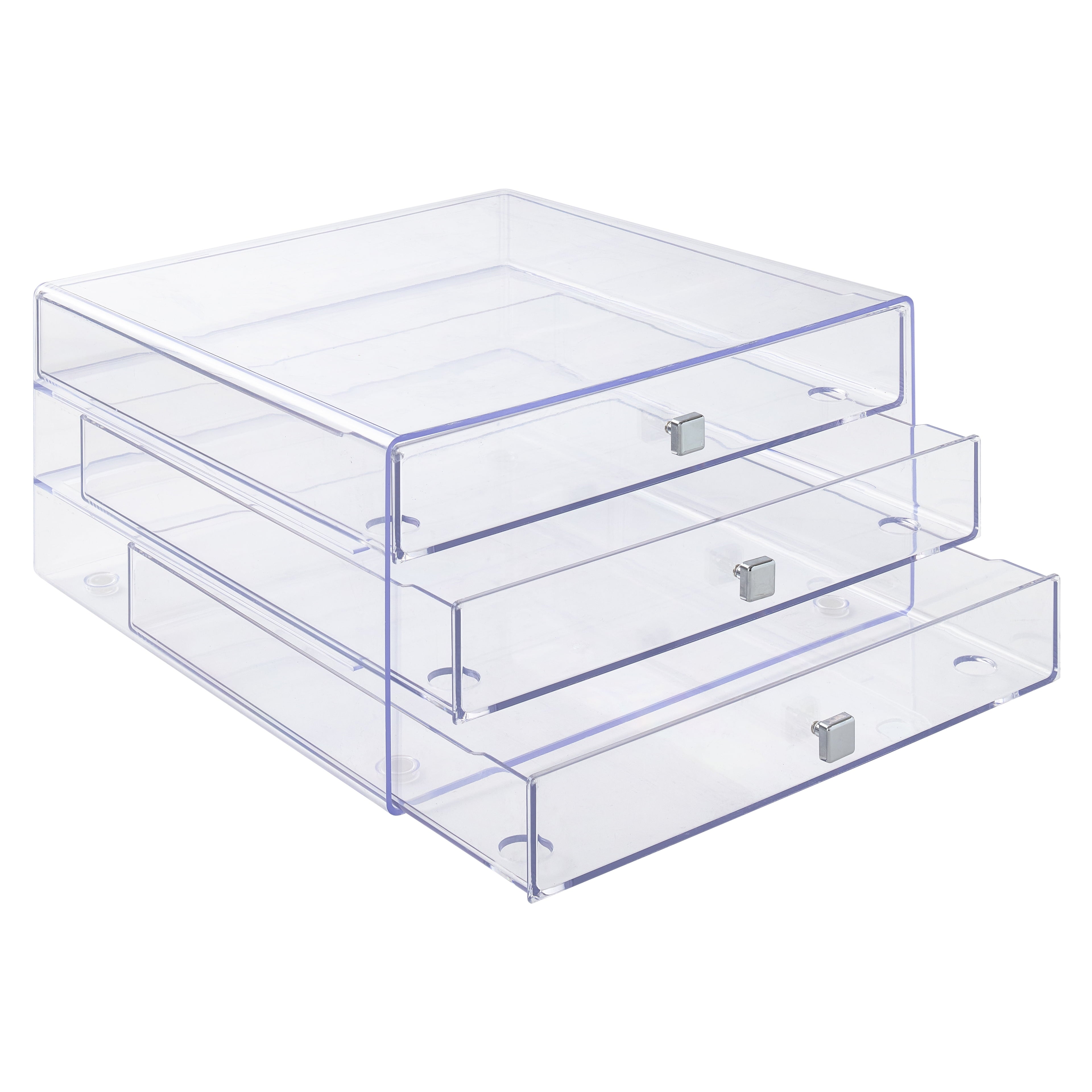3-Drawer Cabinet Organizer, Clear - Image 2