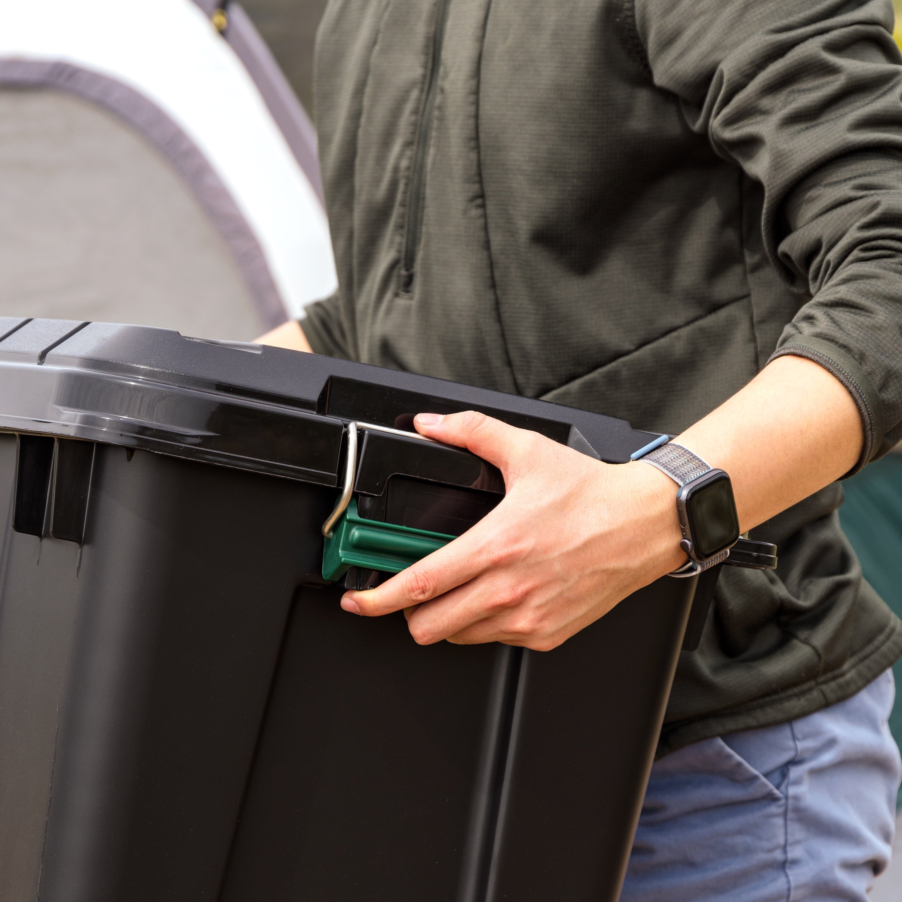 Remington® 22 Gal. Plastic Storage Bins with Lids, Latching Totes, Heavy Duty Containers - Image 5