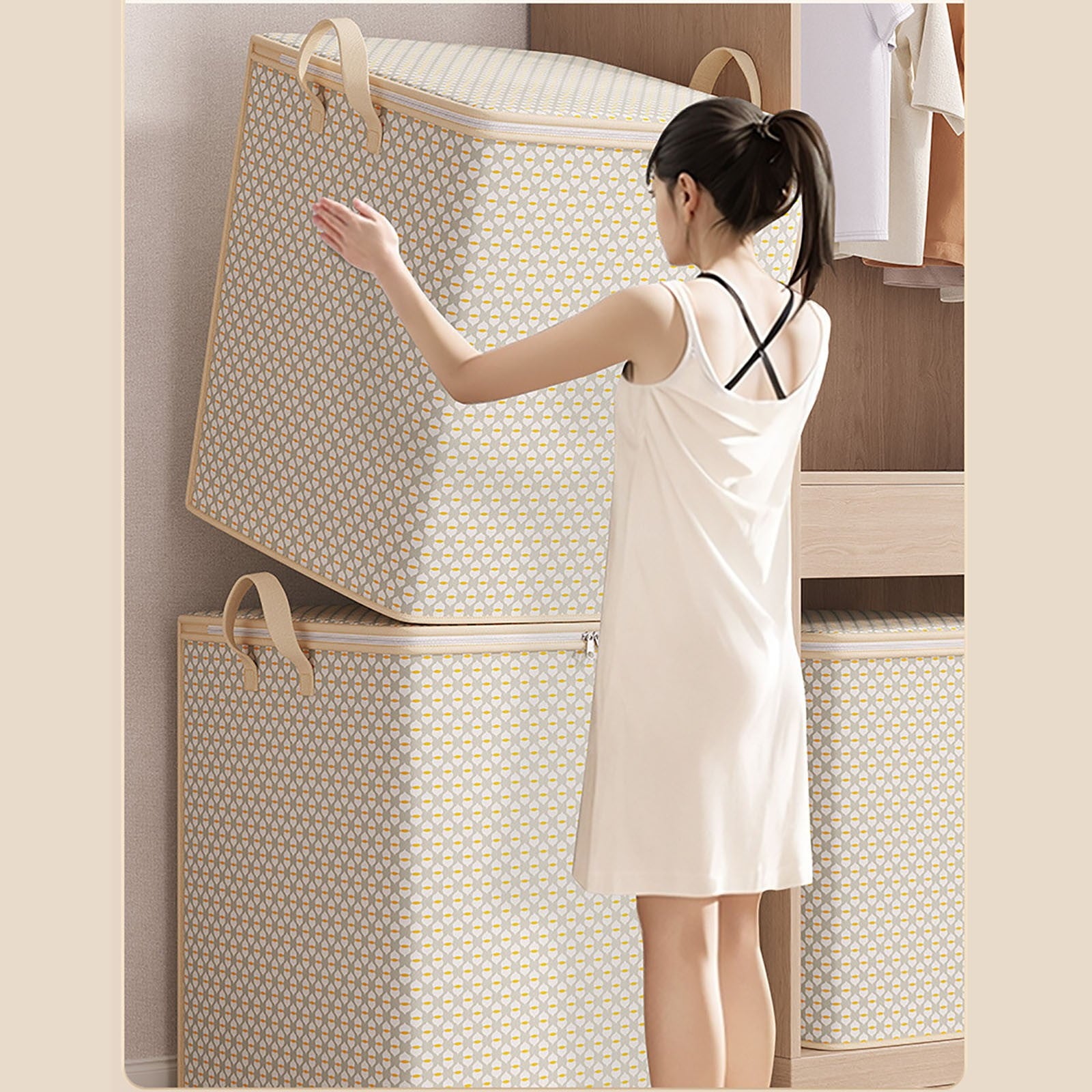 Unbranded Storage Containers Home Storage Bag Clothing Storage Bins Storage Totes With Lids Storage - Image 2