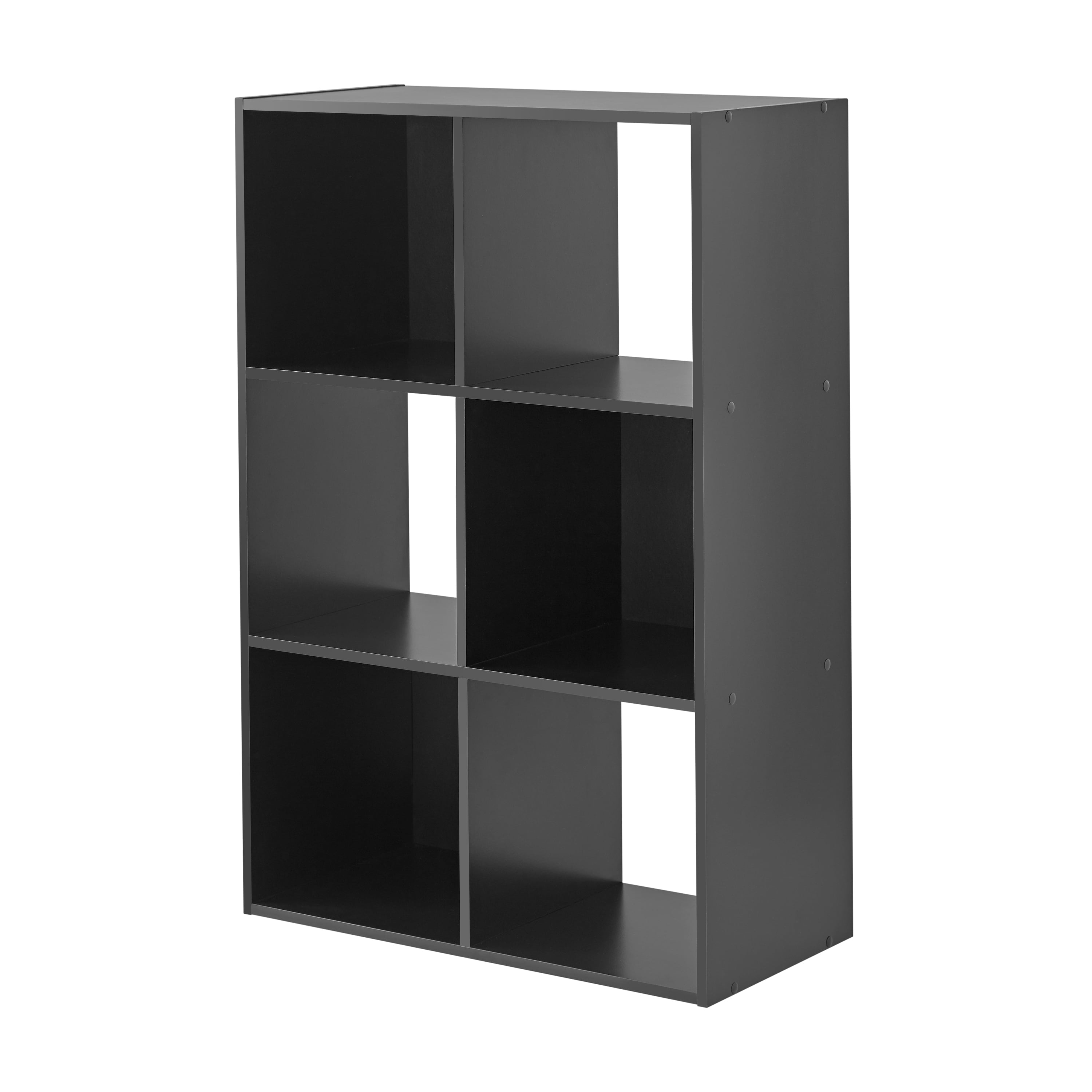Mainstays 6 Cube Storage Organizer, Black - Image 3