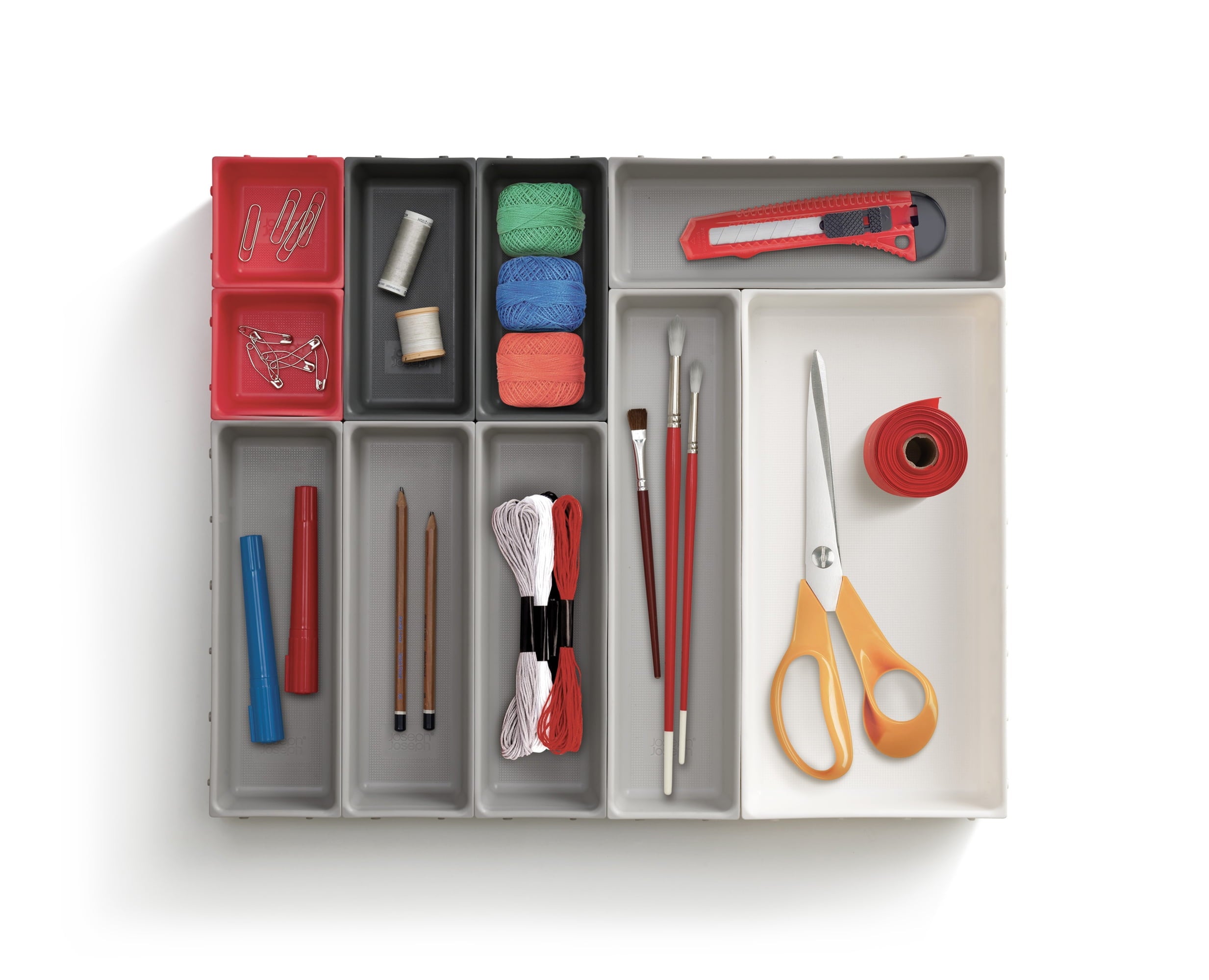 Joseph Joseph Duo 10-piece Customizable Multi-Purpose Drawer Organizer Set - Image 5