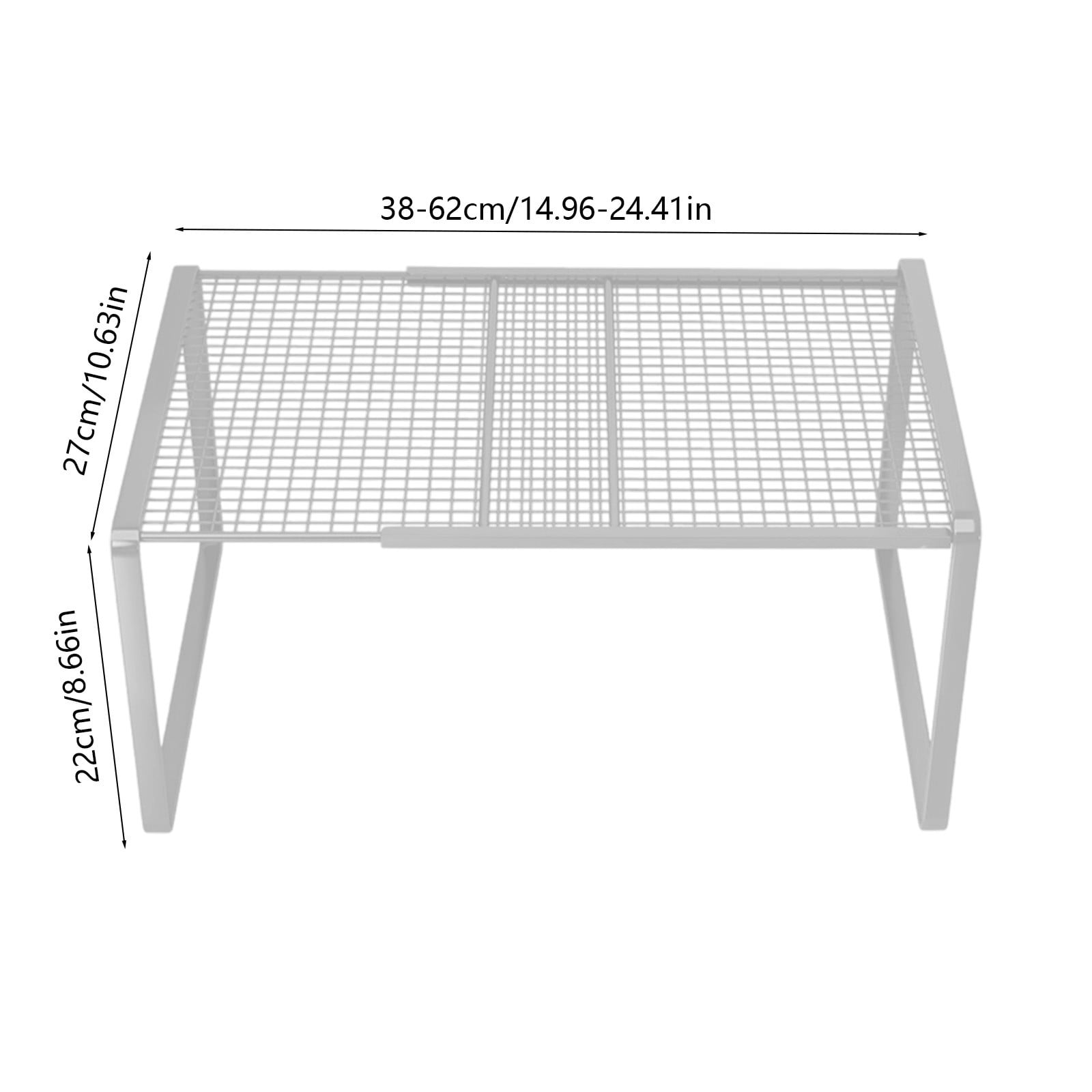 1 Pack Expandable Shelf Organizer，Stackable Shelves Organizers For Cabinet Countertop Storage，Adjustable Cupboard Pan... - Image 3