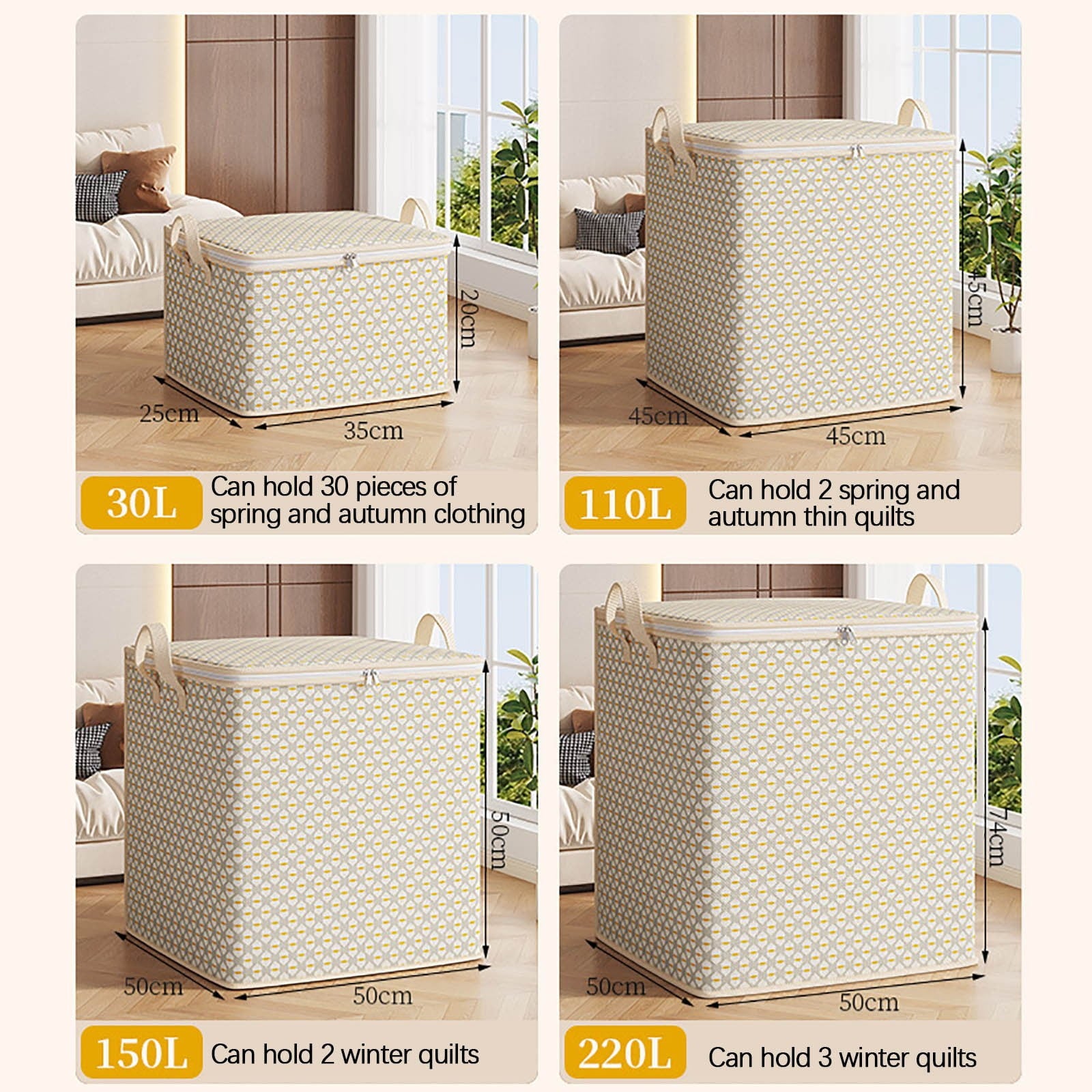Unbranded Storage Containers Home Storage Bag Clothing Storage Bins Storage Totes With Lids Storage - Image 4
