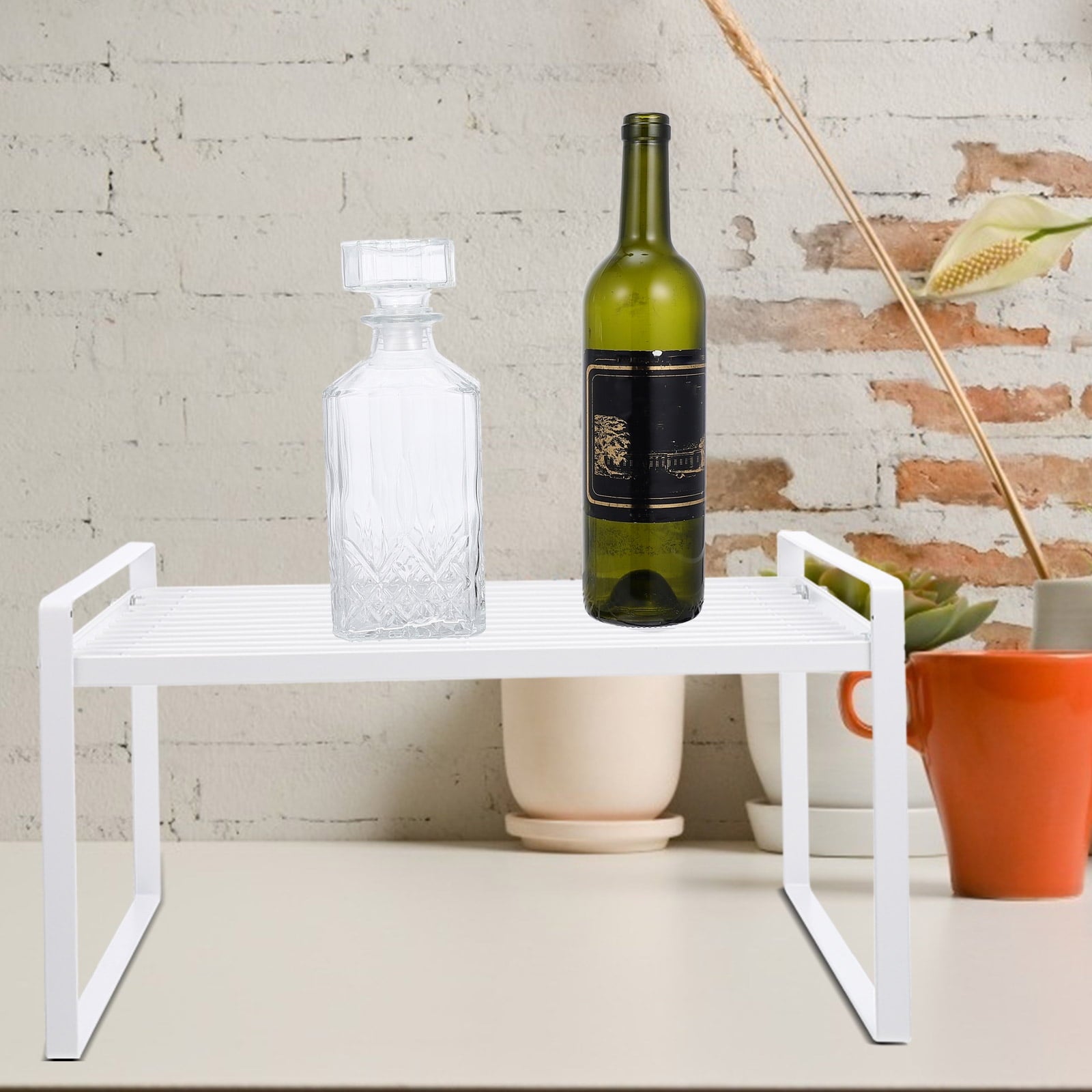 Kitchen Organizer Pantry Shelf Storage Rack Office White - Image 2