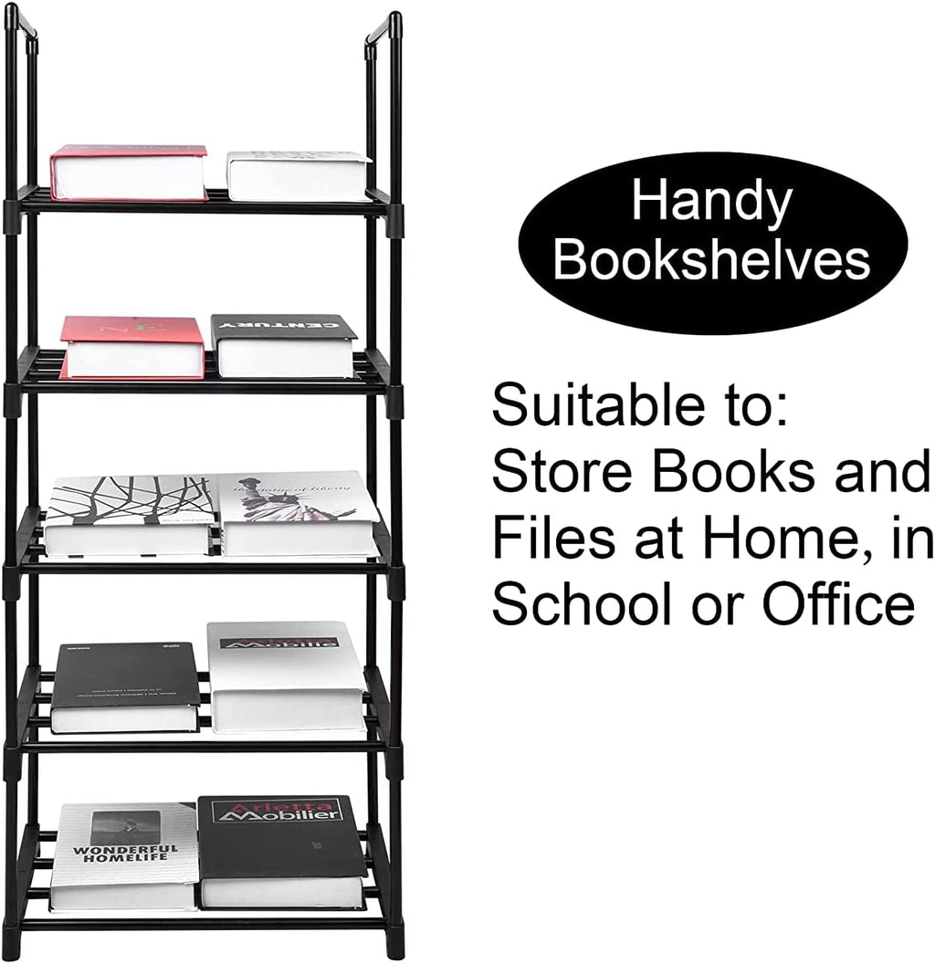 Shoe Rack 5 Tier Tall Shoe Storage Organizer, 5 Tier Metal Sturdy Shoe Rack, Narrow Shelf Organizer for Entryway, Clo... - Image 5