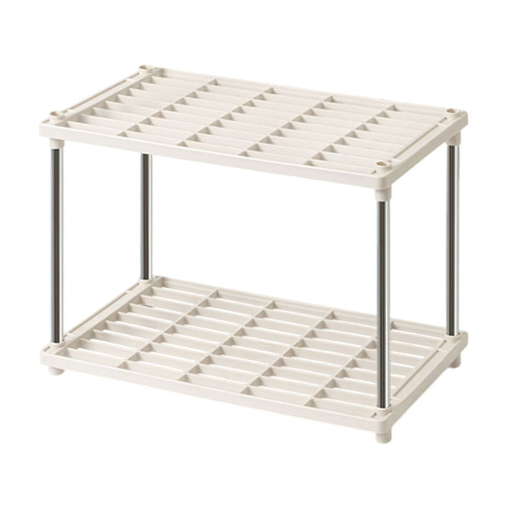 4 Shelf Ventilated Storage Organizer, Durable Plastic & Iron Construction, Light Duty, Tool-Free Assembly, Multi-Room... - Image 2