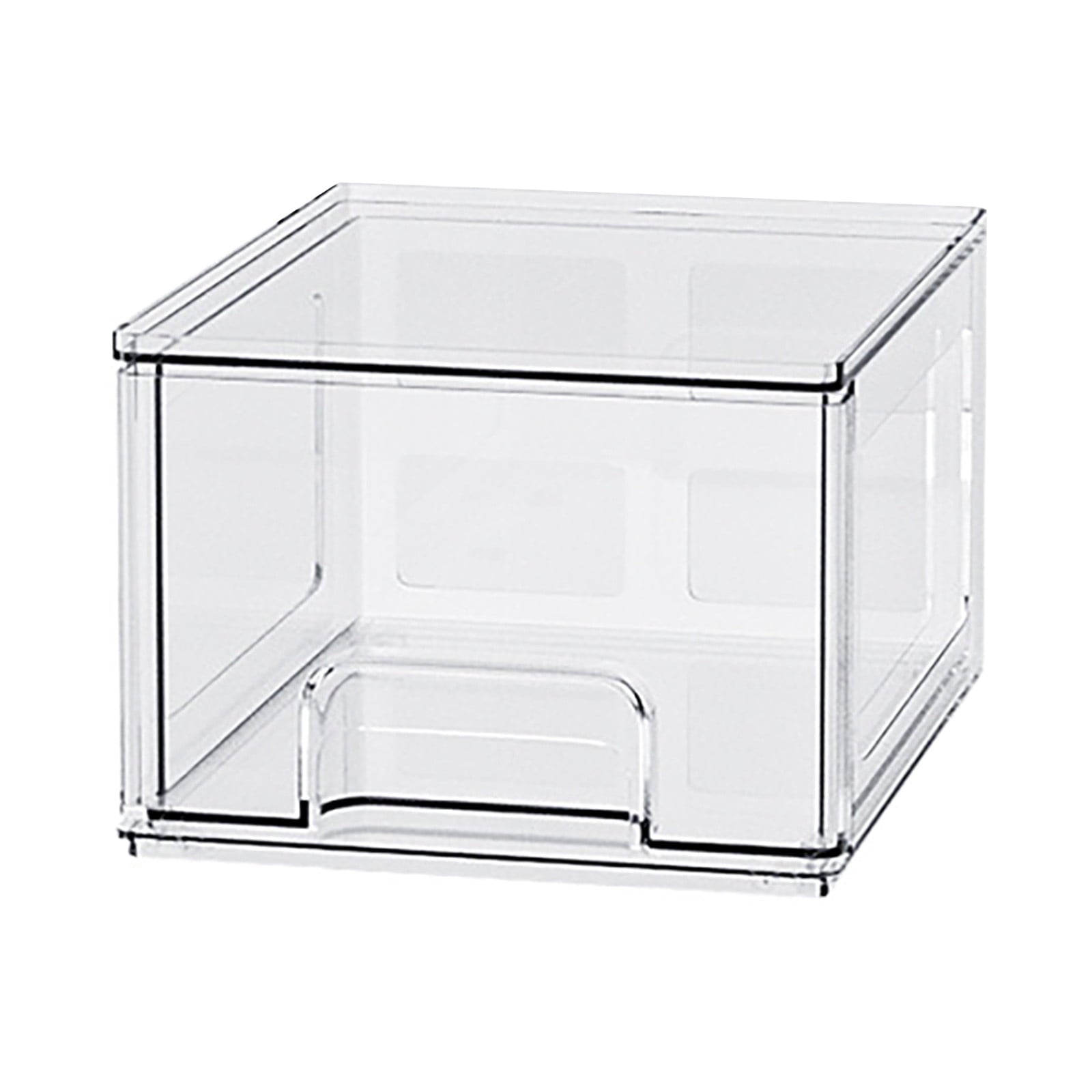 Clear Stackable Storage Drawers Acrylic Drawer Container With Handle Multifunction Items Organizer For Makeup Under S... - Image 2
