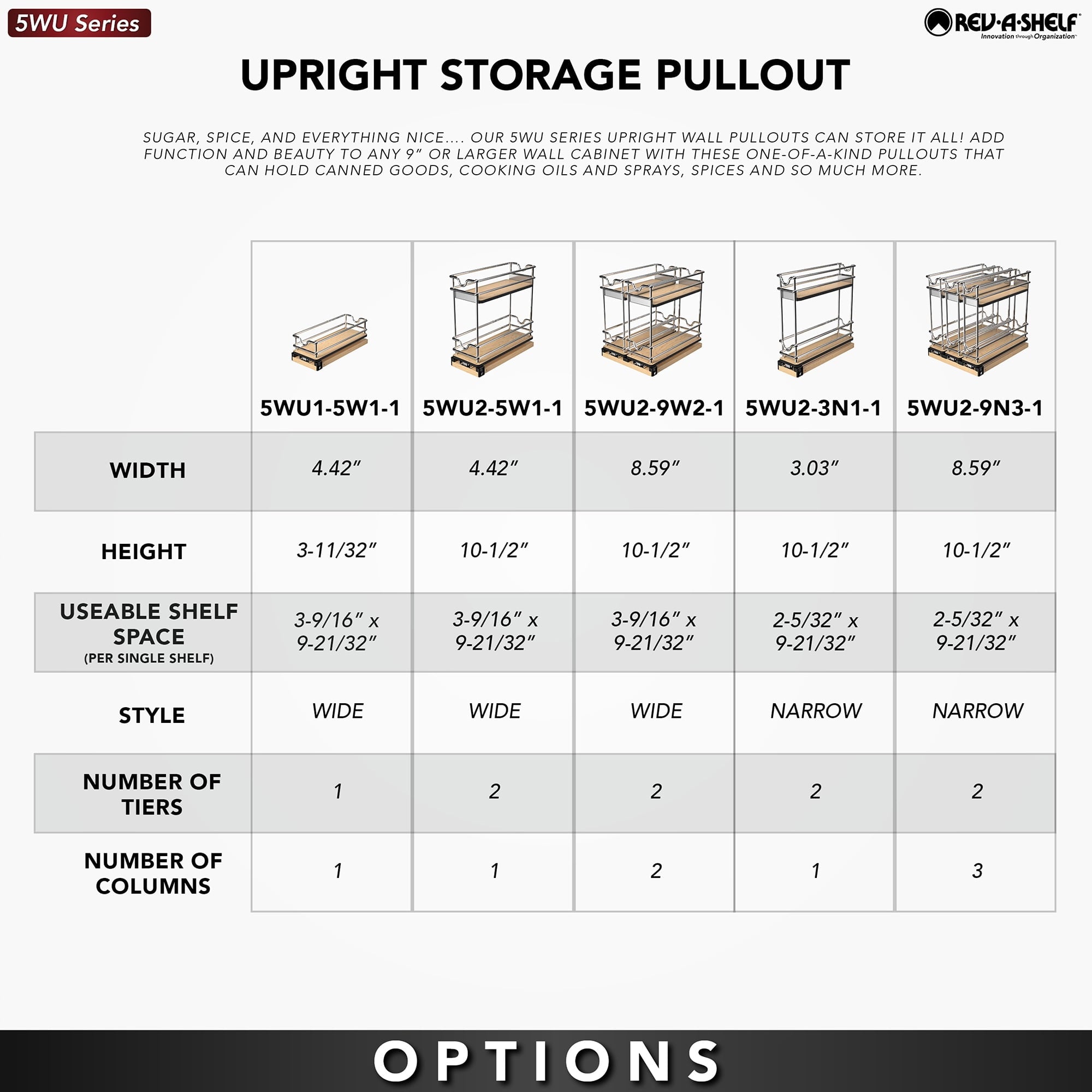 3" Pullout Organizer for Cabinets, 2 Tier Shelf - Image 6