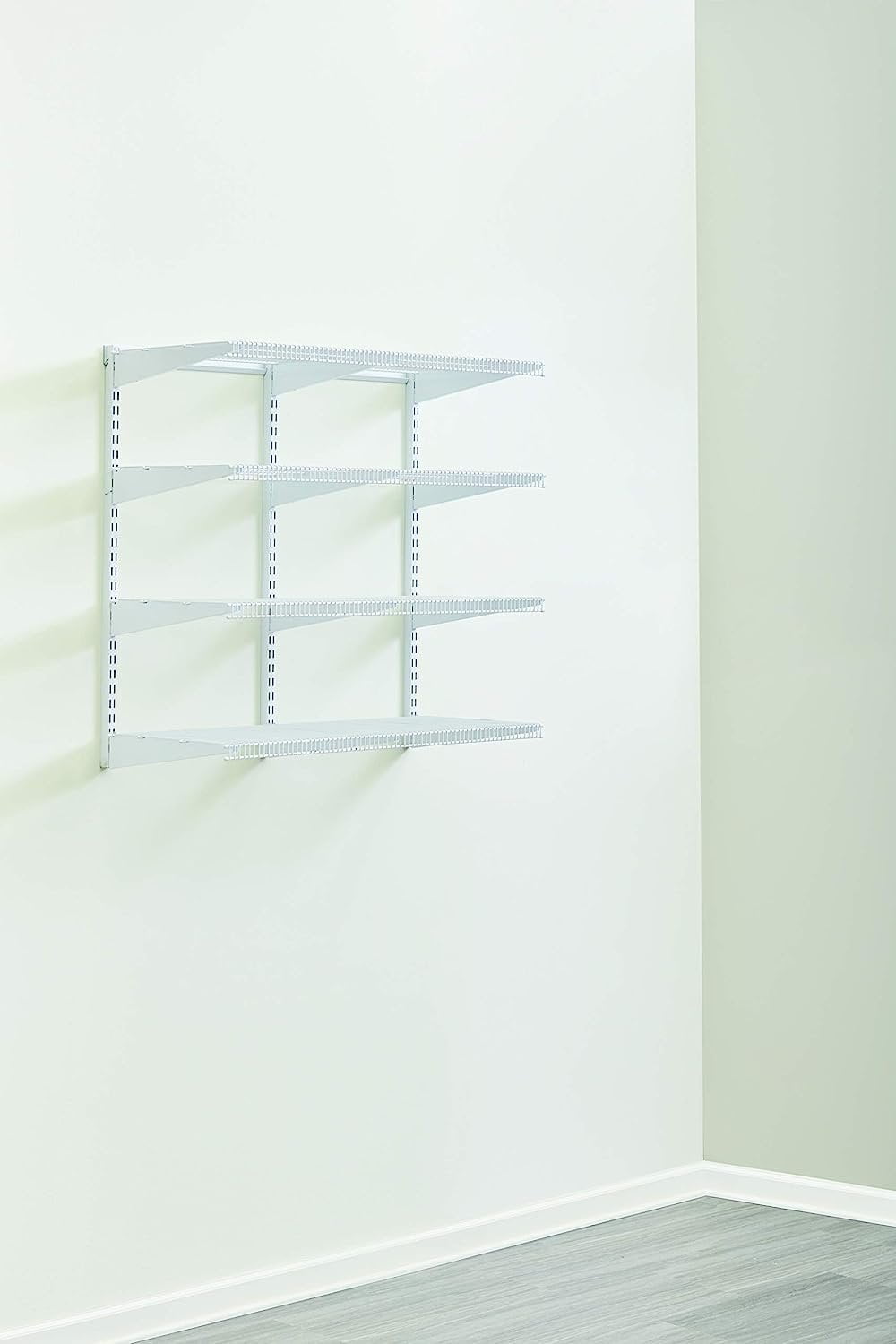 4 Shelf Pantry Closet Organizer, White - Image 3