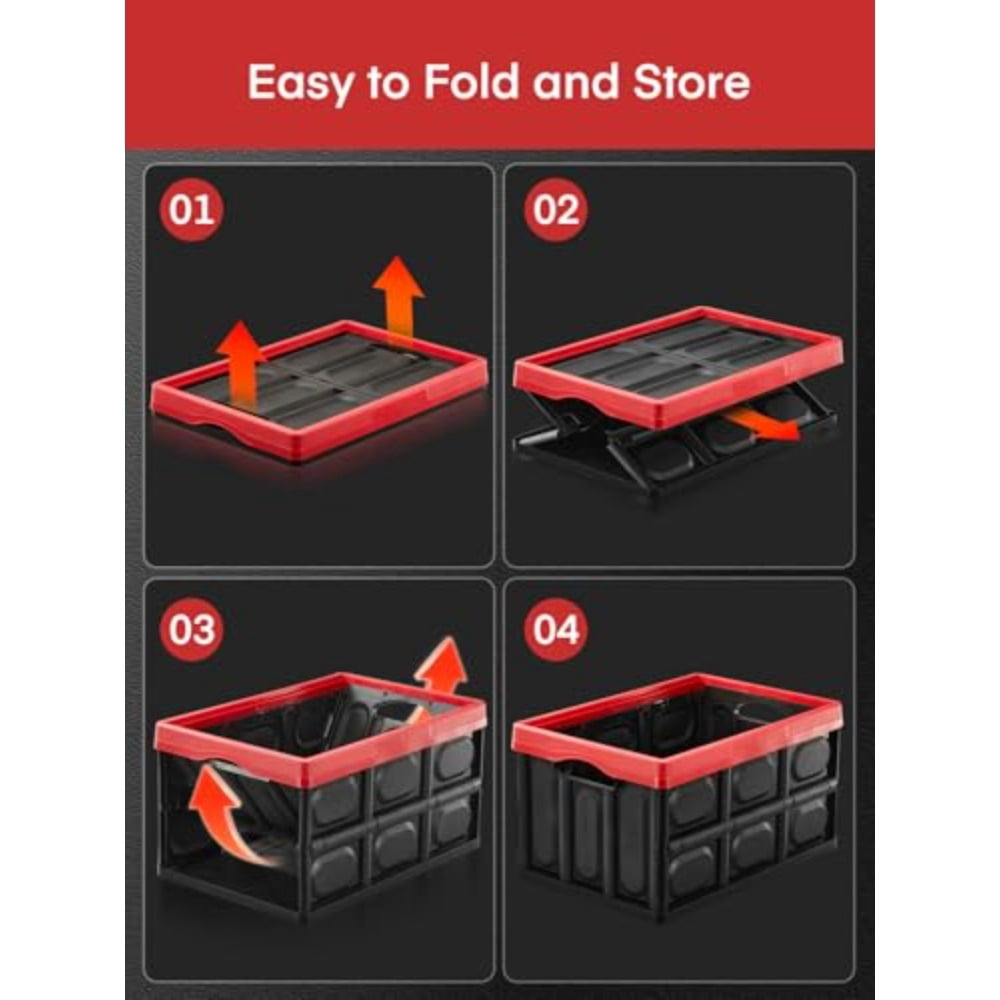 Bins with Lids 3 Packs Stackable Bins with Handles for Organizing Camping and Tools Heavy Duty Capacity - Image 5