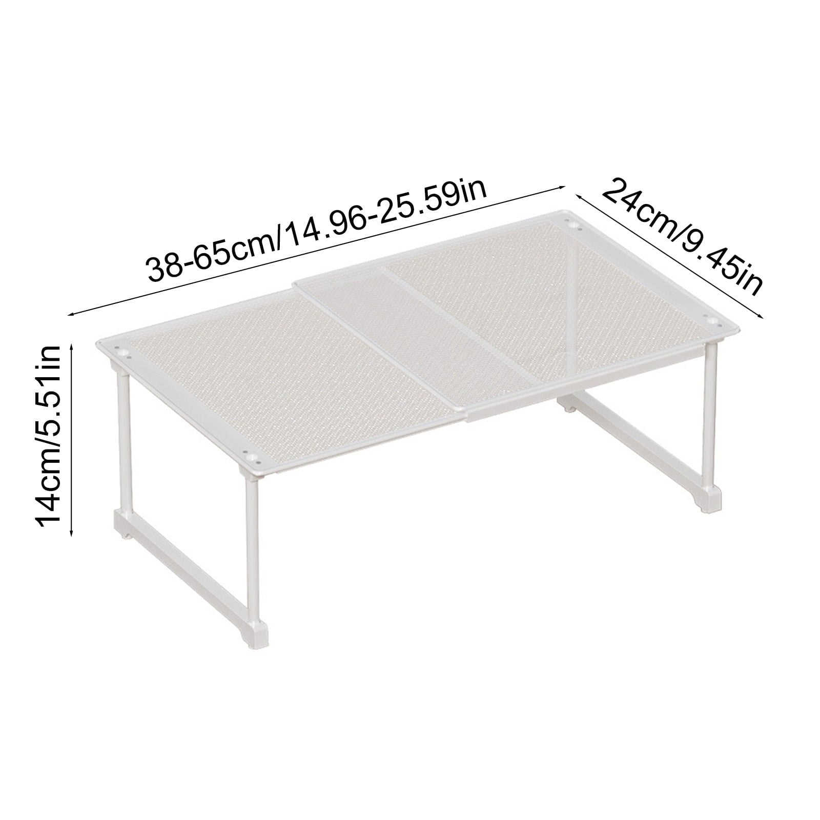 Shelf Stackable Organizer Rack, Space Saving Home Solution Suitable For Kitchen Bathroom Pantry Desk And Wardrobe Org... - Image 3
