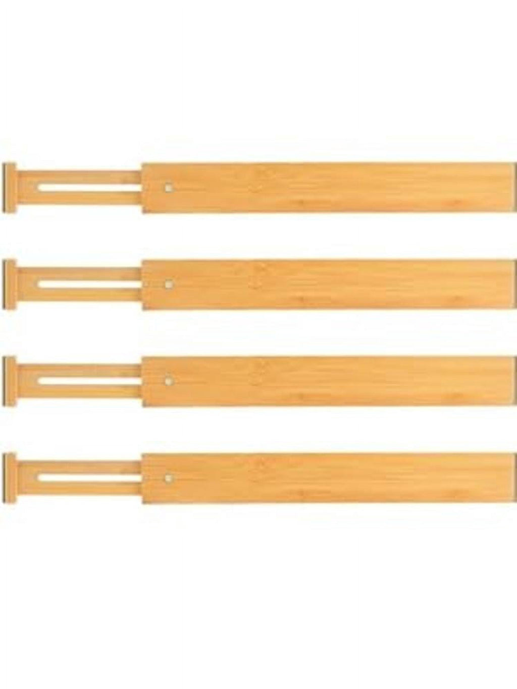 16.8-21.8 Adjustable Bamboo Drawer Dividers, Expandable Kitchen Drawer Organizer for Large Utensils, Drawer Separator... - Image 5
