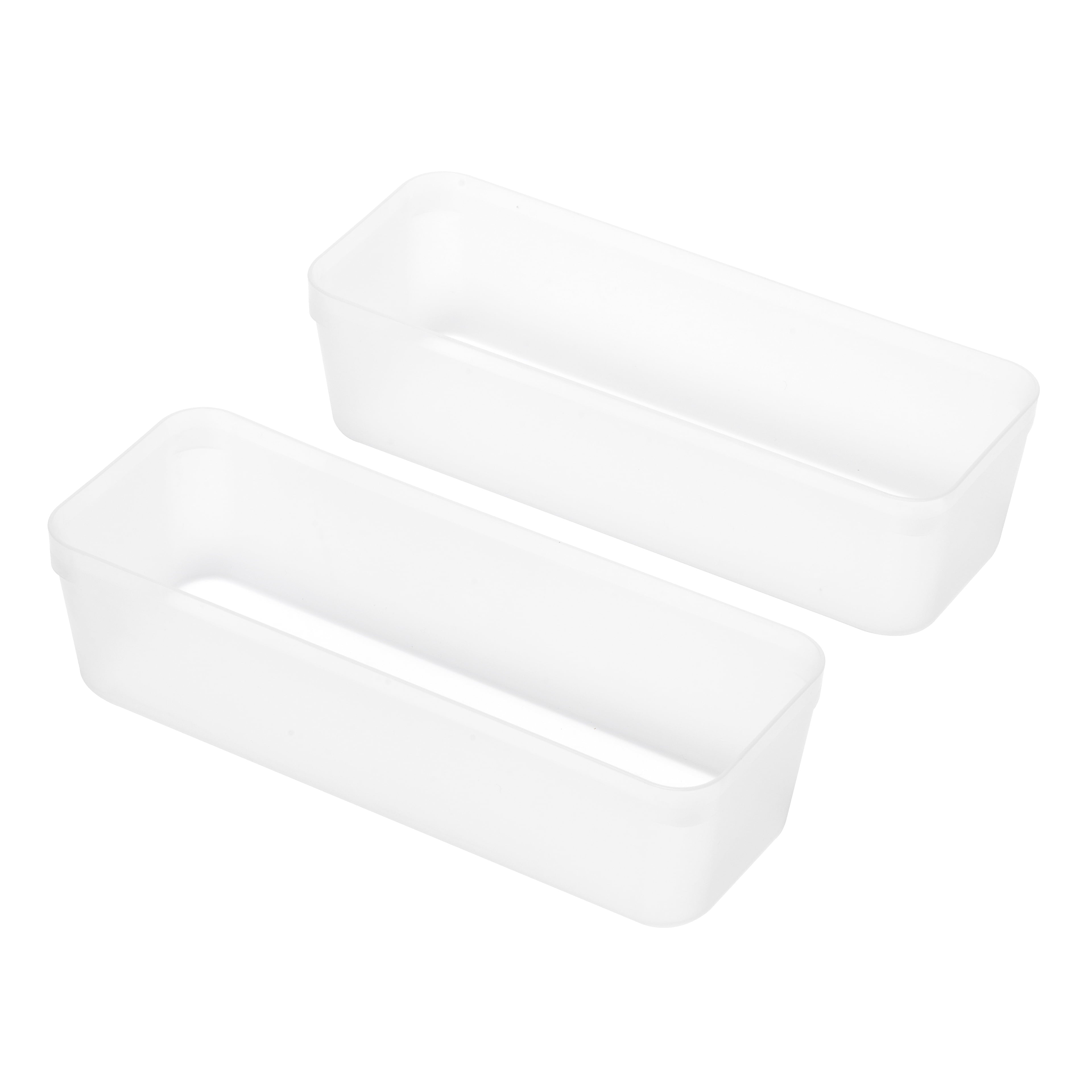 9.7" Clear Drawer Organizer Set for Craft Supplies - Tools & Office Drawers - Lightweight & Stackable - 24 Pack