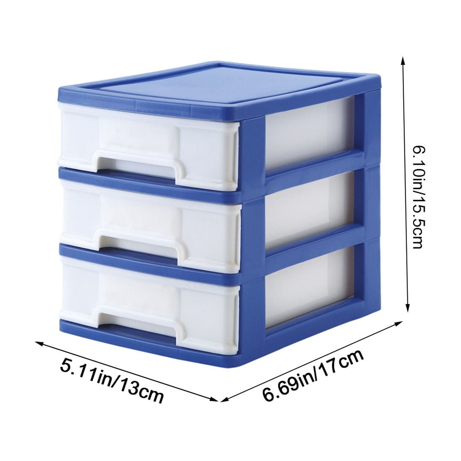 CasaChic Plastic Drawer Organizer, Cabinet & Office Desk Storage - Desktop Drawer Organizing Rack with Drawers - Image 4