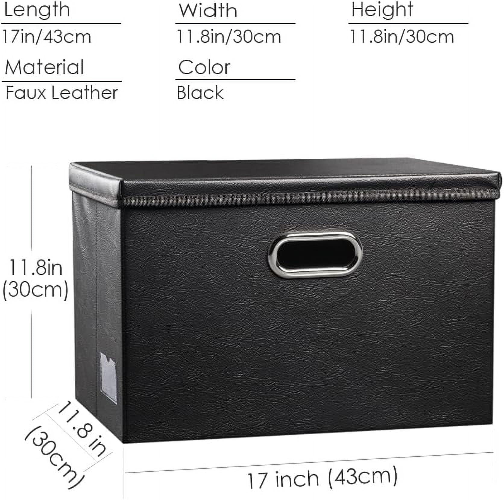 Large Foldable Storage Bins with Lids [3-Pack] - Image 2