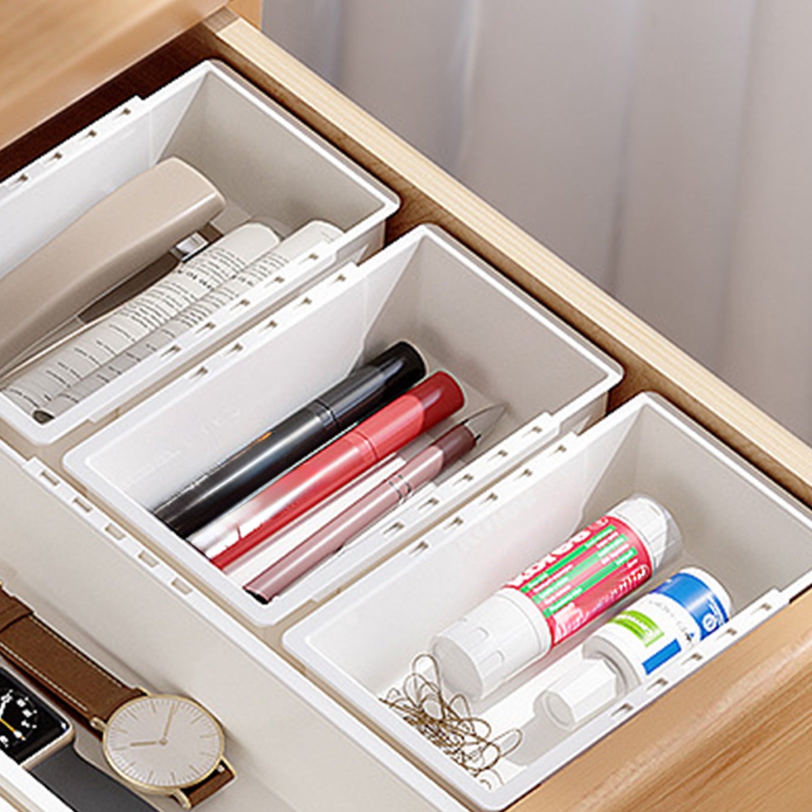 Adjustable Dividers for Storage, Flexible Custom Fit, Slip Resistant Base, for and Cabinet Organization - Image 6