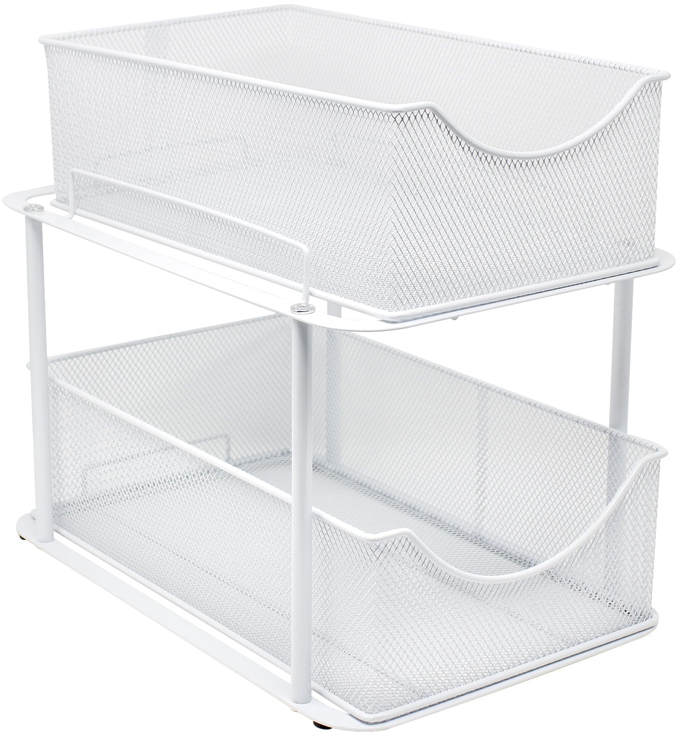 2-Tier Organizer Baskets with Mesh Sliding Drawers - Image 3
