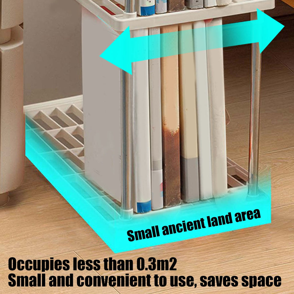 4 Shelf Ventilated Storage Organizer, Durable Plastic & Iron Construction, Light Duty, Tool-Free Assembly, Multi-Room... - Image 5