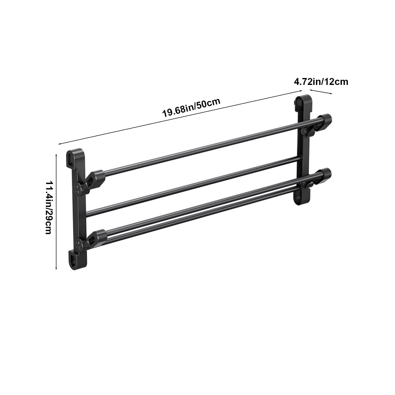 under $5 Wall Mounted Shoe Rack, 2 Tier Hanging Shoe Rack , Heavy Duty Shoe Organizer Holder, Space Saving for Closet... - Image 3