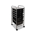 Portable Drawer Organizer, 13w x 15 3/8d x 32 1/8h, Smoke/Matte Gray