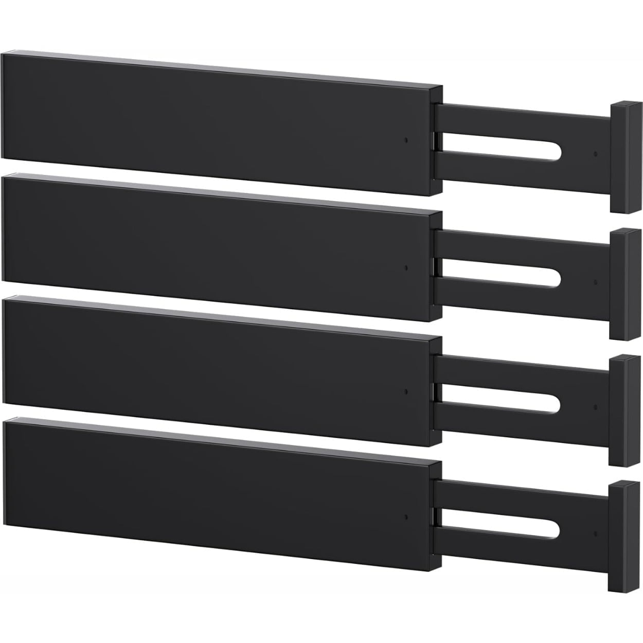 Bamboo Drawer Dividers,17-22" Adjustable Kitchen Drawer Organizer for Clothes,4 Pack Expandable Drawer Organization Separators for Bedroom,B
