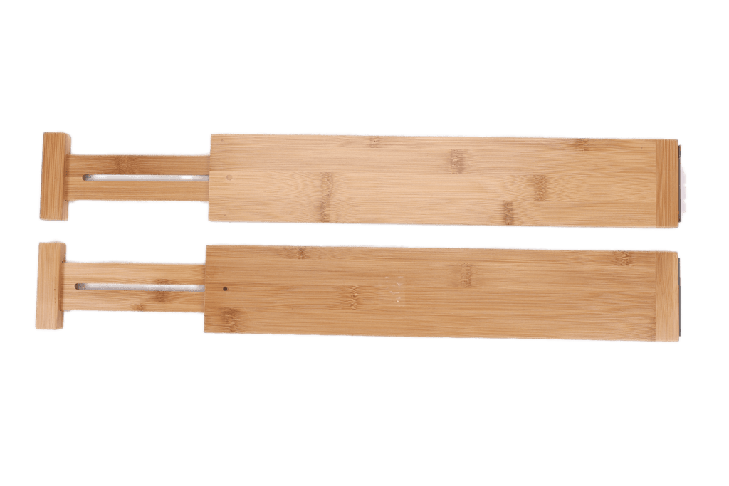 Bamboo Kitchen Organizer Expandable Drawer Dividers, 17.5-22.8x0.59x3.1in