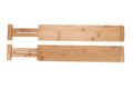 Bamboo Kitchen Organizer Expandable Drawer Dividers, 17.5-22.8x0.59x3.1in