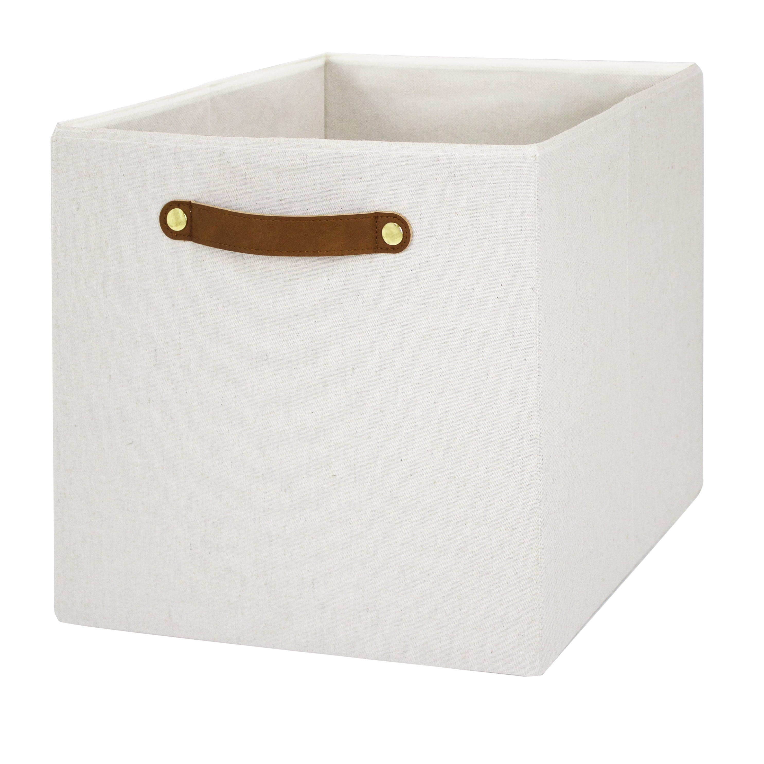 Better Homes & Gardens Collapsible Fabric Cube Storage Bin, Vanilla