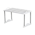 Stackable Multi Layer Storage Rack, Plastic Corner Organizer for Desktop Office Wardrobe, Multi-Purpose Shelving Unit